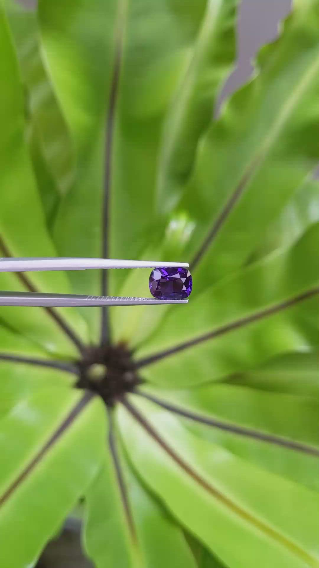 2.18 Ct. Purple Sapphire from Ceylon (Sri Lanka) Size Video