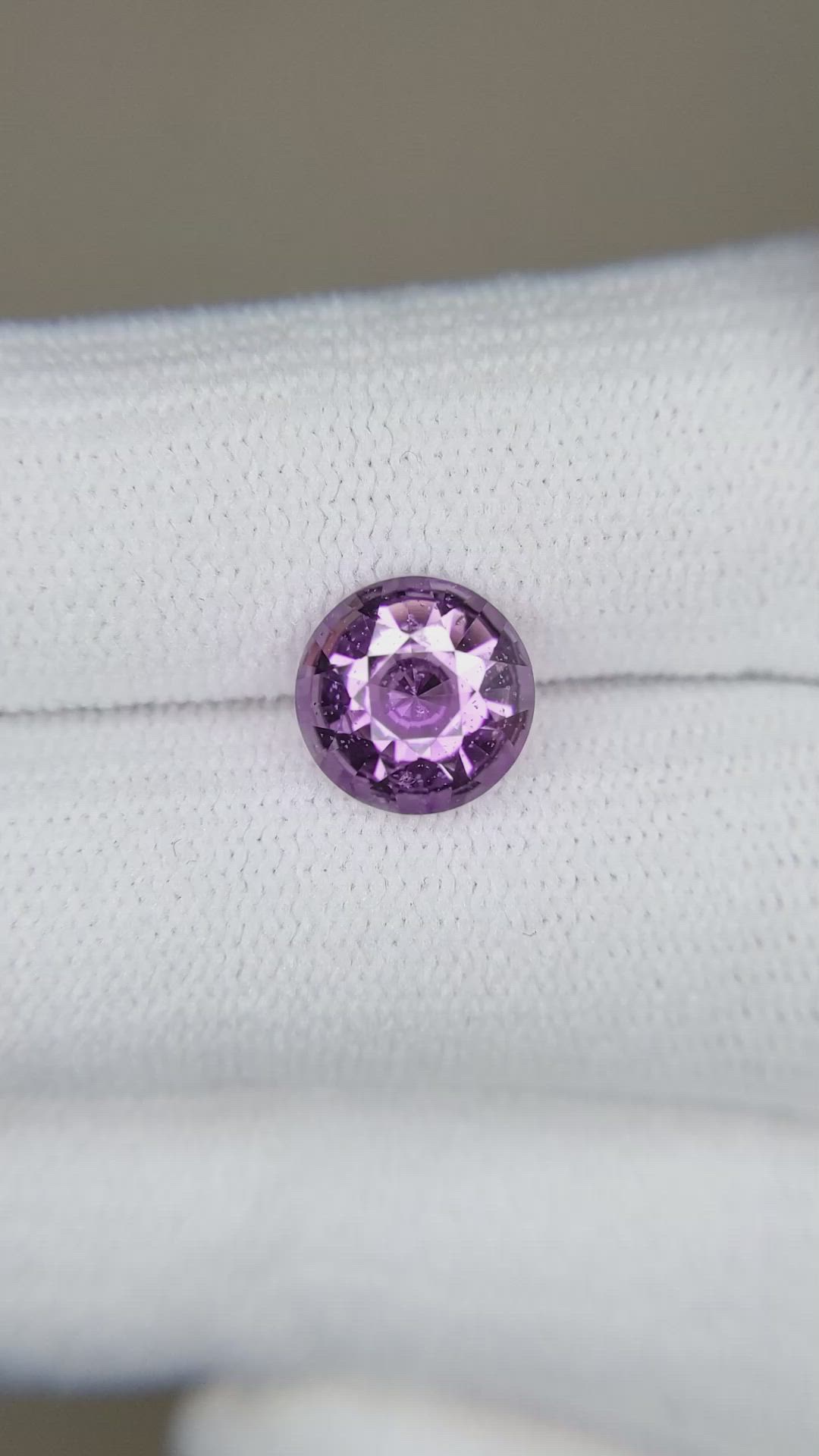 2.34 Ct. Purple Sapphire from Ceylon (Sri Lanka) Size Video