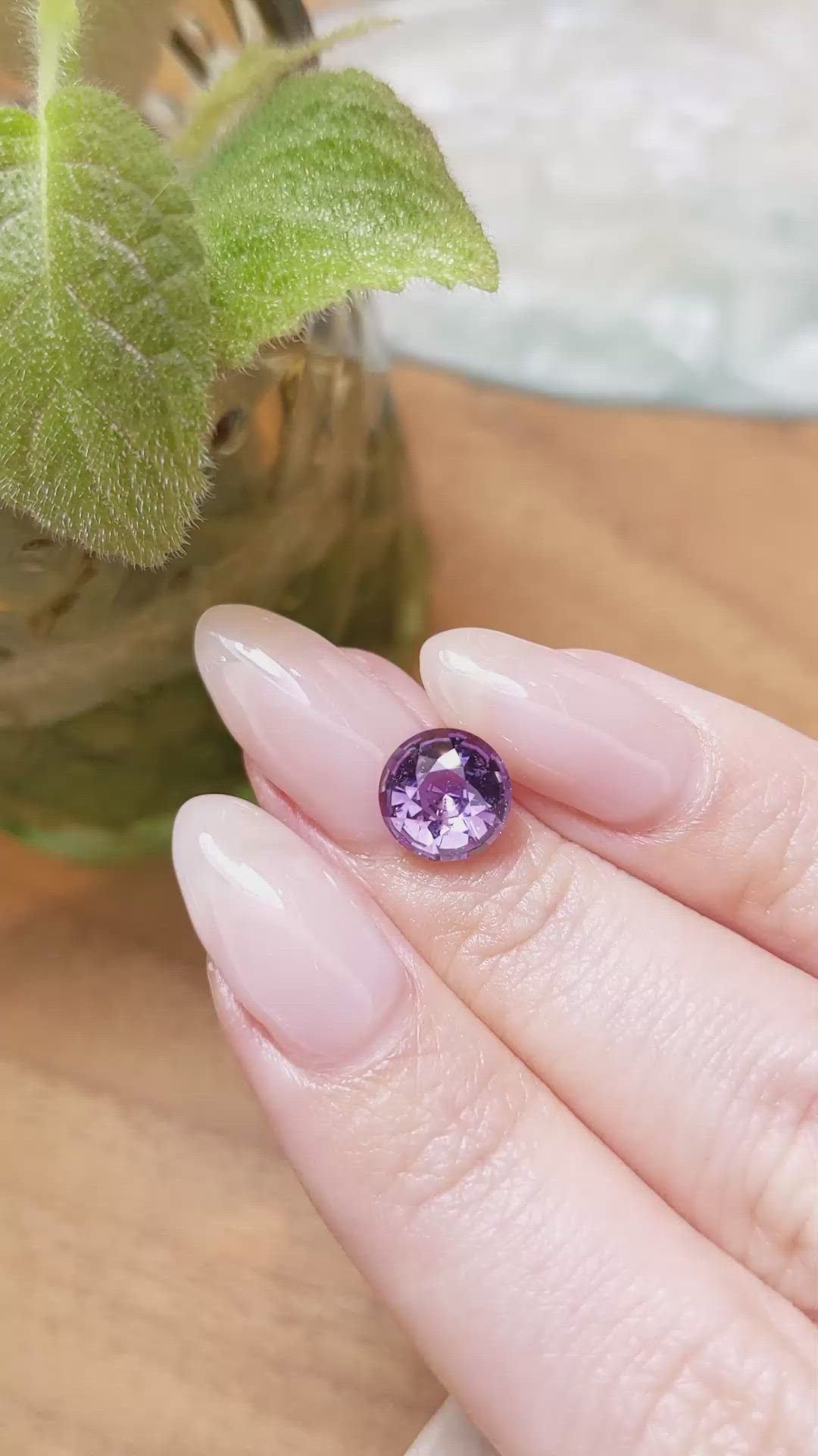 2.34 Ct. Purple Sapphire from Ceylon (Sri Lanka) Size Video