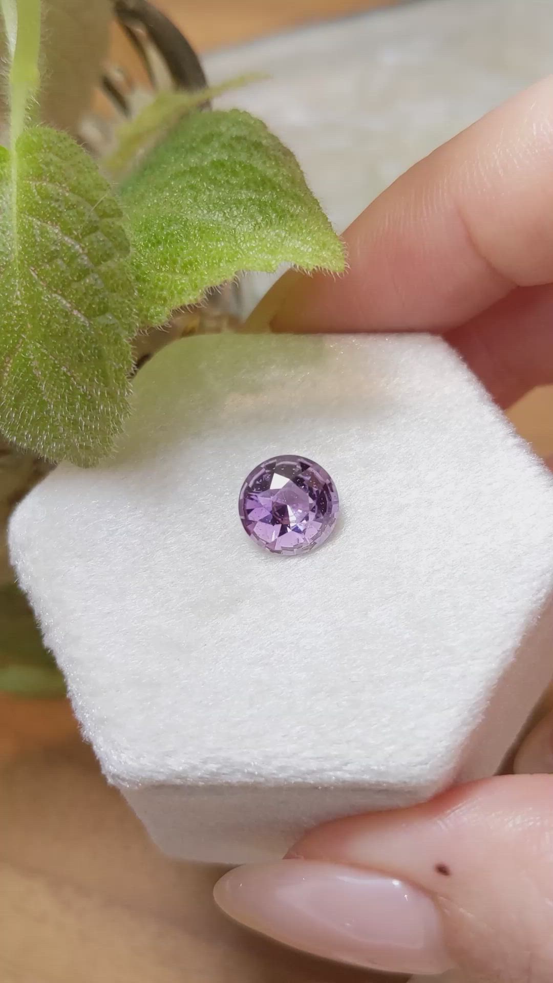 2.34 Ct. Purple Sapphire from Ceylon (Sri Lanka) Size Video