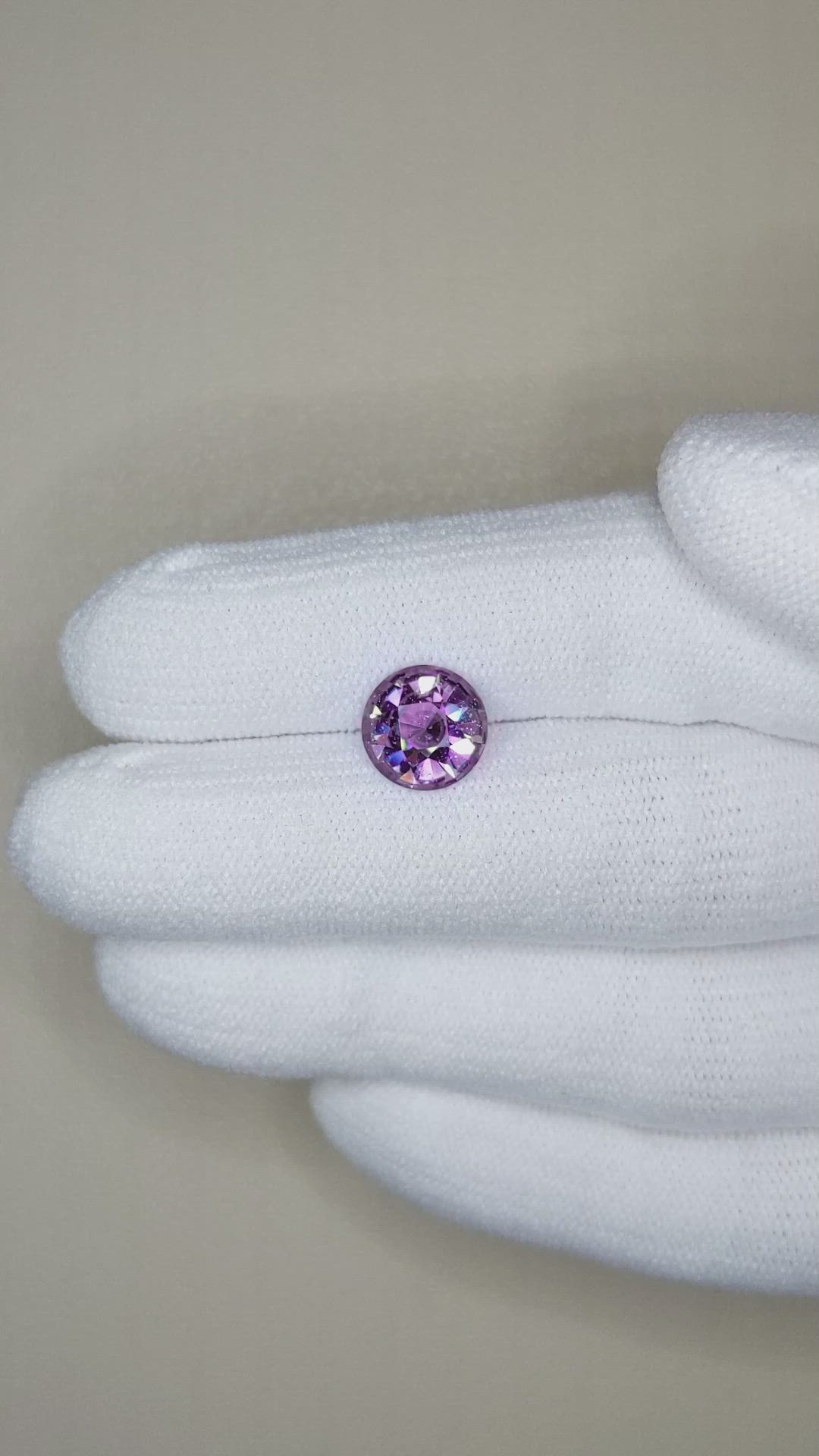 2.34 Ct. Purple Sapphire from Ceylon (Sri Lanka) Size Video