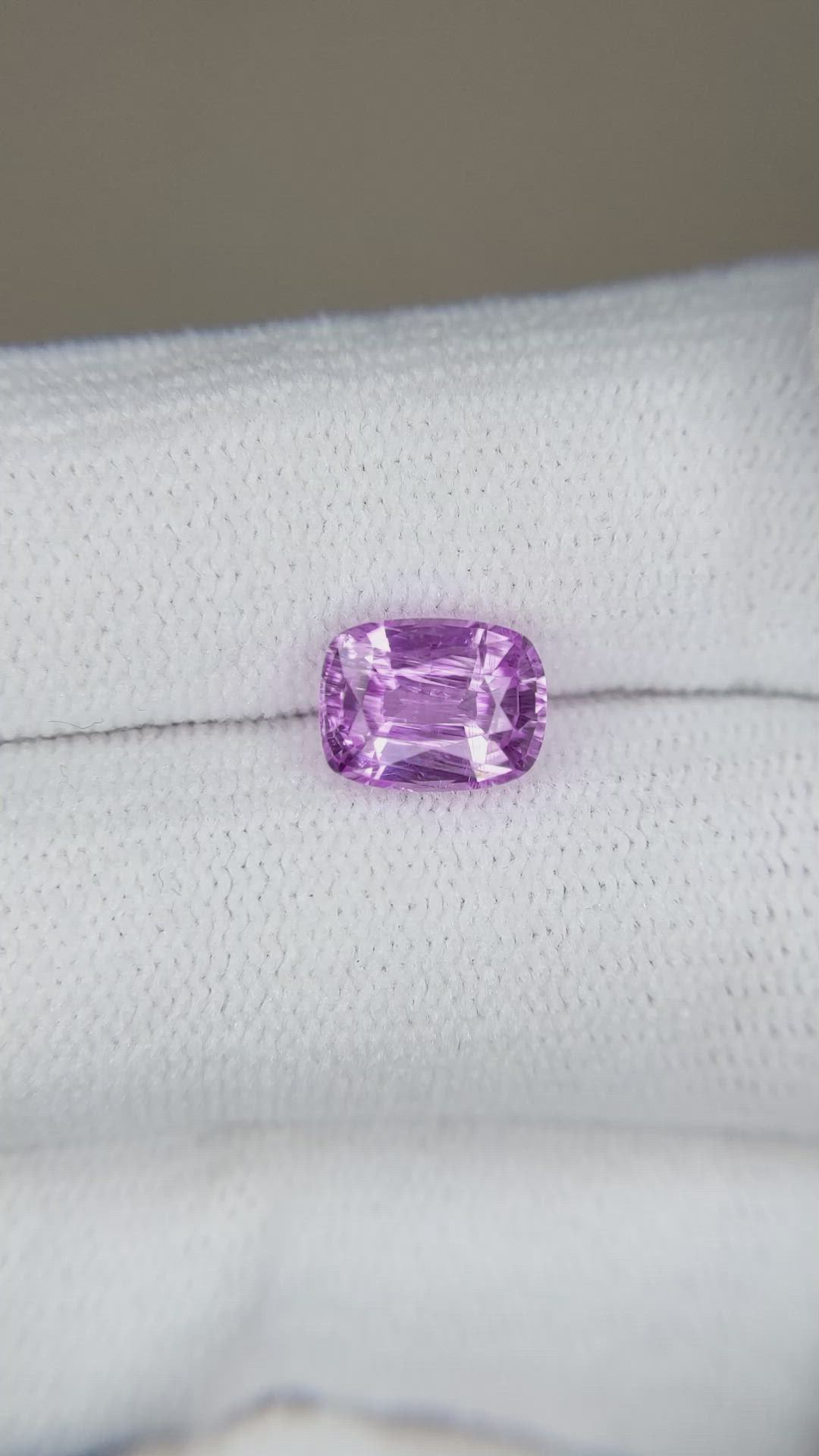 1.89 Ct. Pinkish Purple Sapphire from Ceylon (Sri Lanka) Size Video