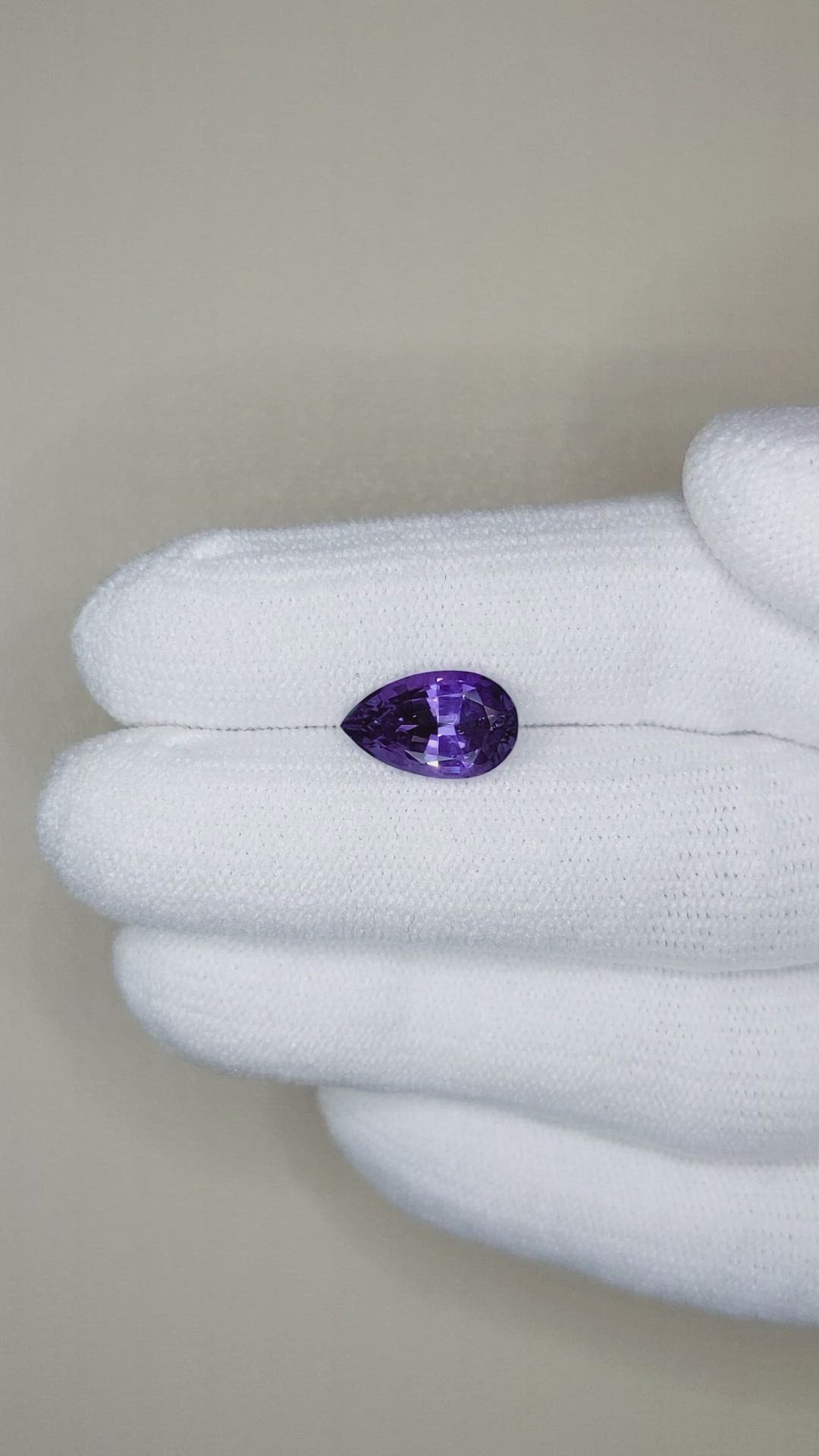 3.02 Ct. Purple Sapphire from Ceylon (Sri Lanka) Size Video