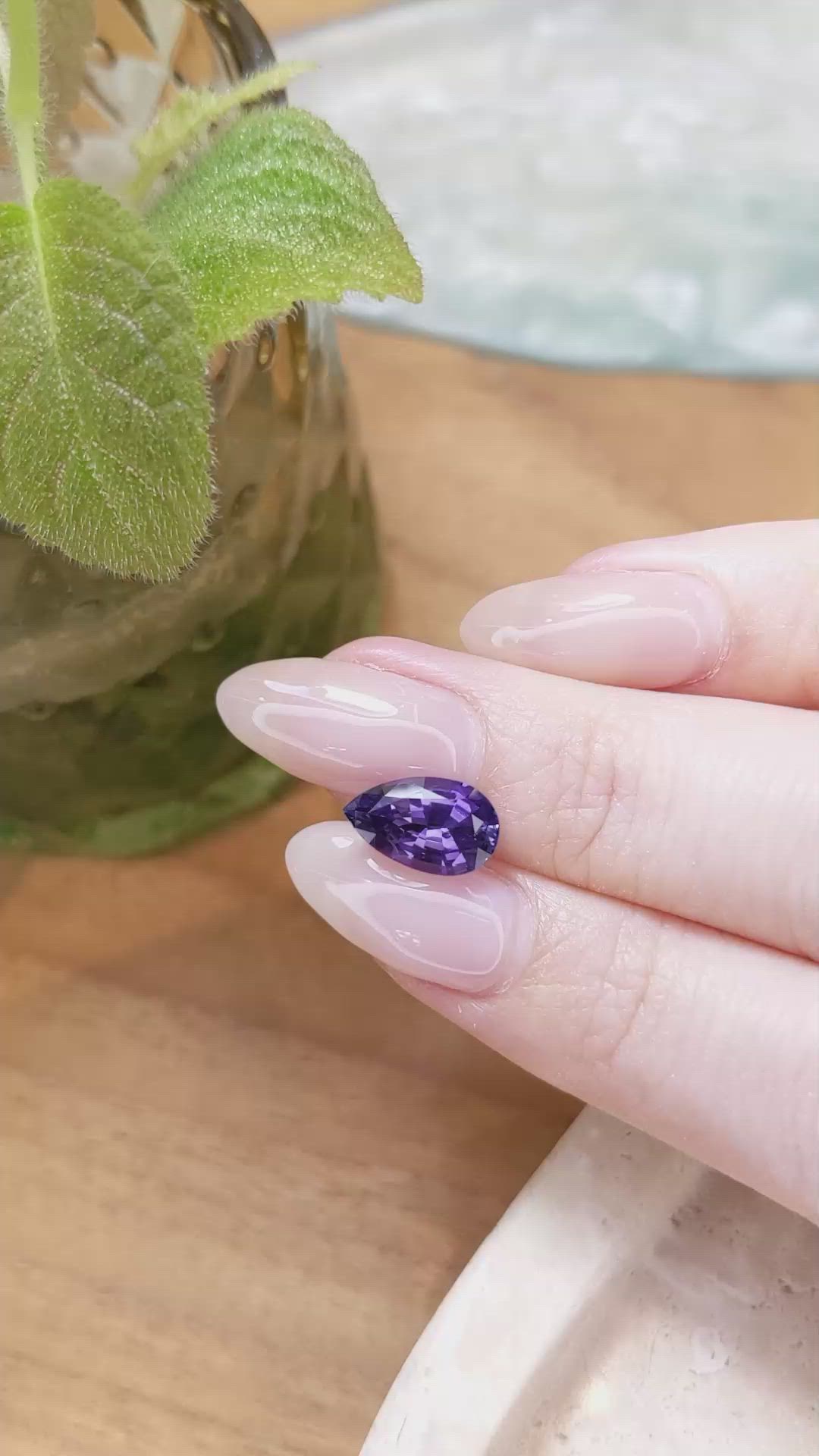 3.02 Ct. Purple Sapphire from Ceylon (Sri Lanka) Size Video