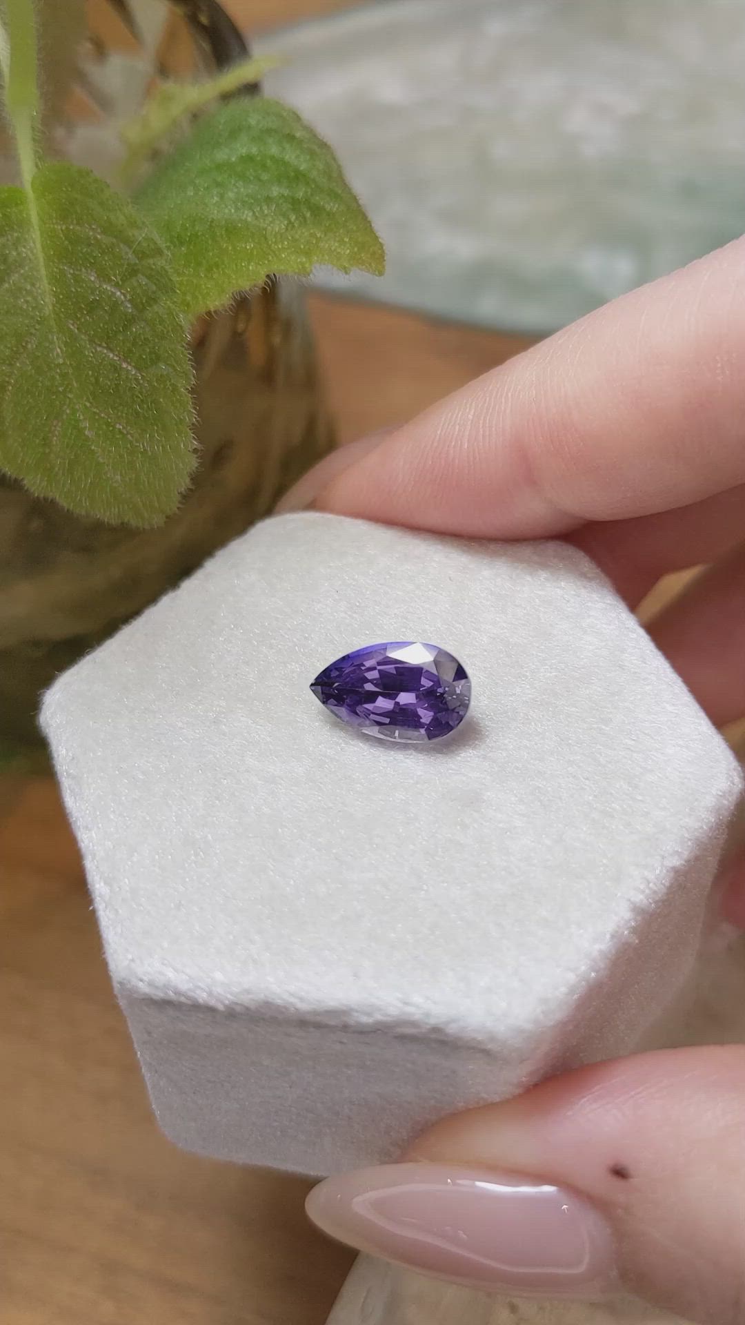 3.02 Ct. Purple Sapphire from Ceylon (Sri Lanka) Size Video