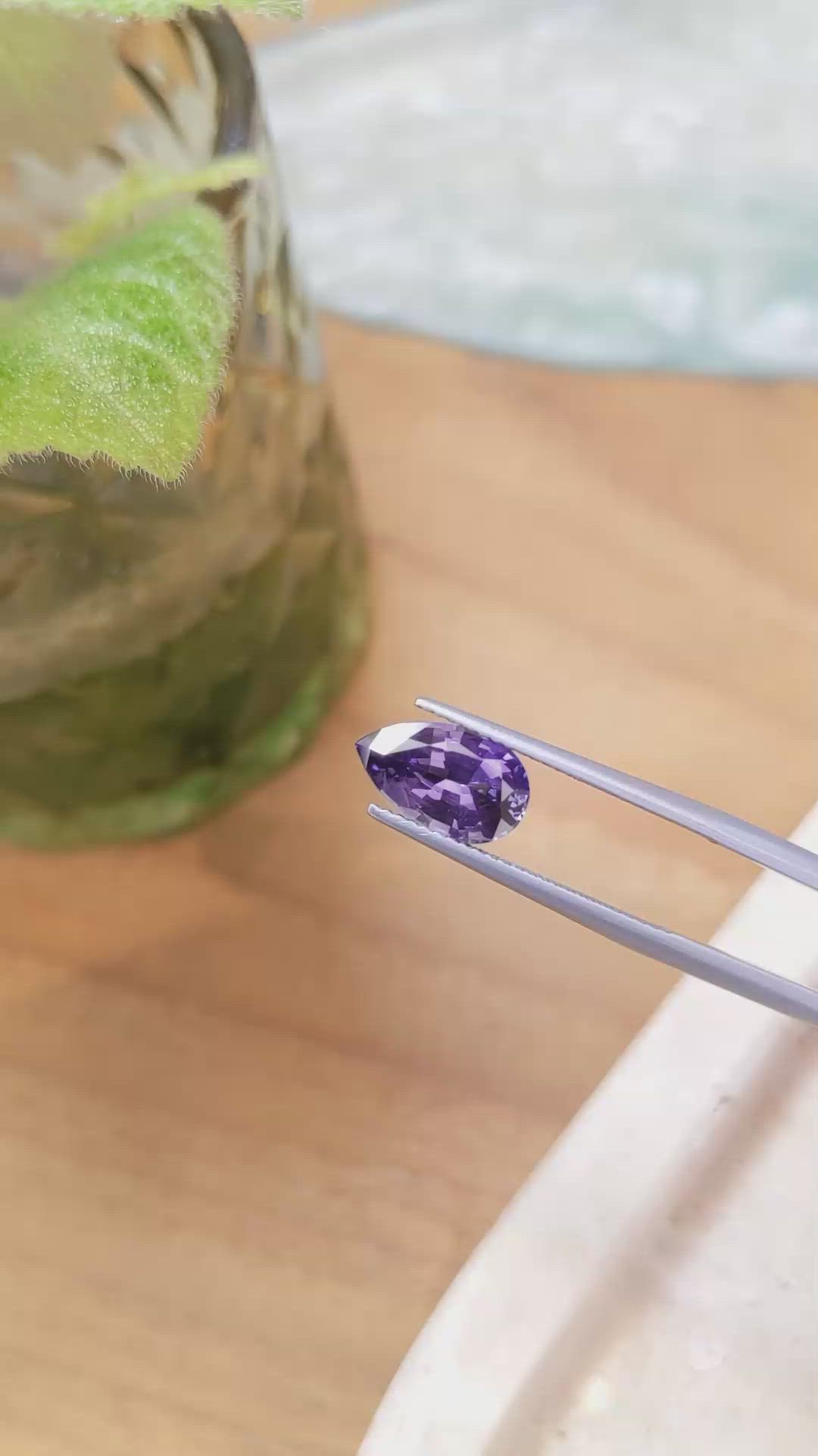 3.02 Ct. Purple Sapphire from Ceylon (Sri Lanka) Size Video