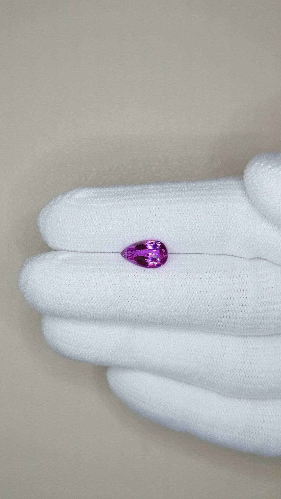 1.65 Ct. Purplish Pink Sapphire from Ceylon (Sri Lanka) Size Video