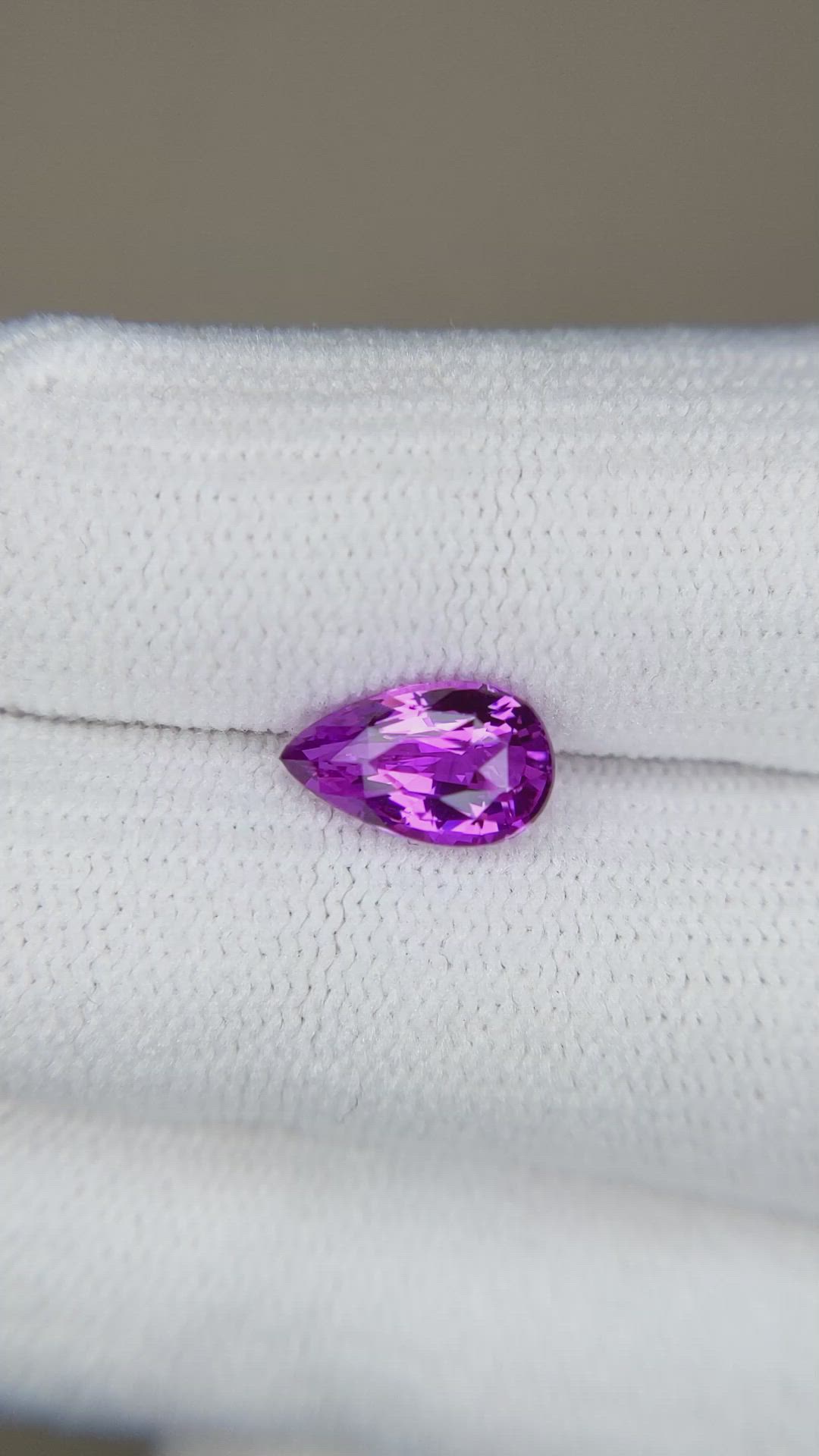1.65 Ct. Purplish Pink Sapphire from Ceylon (Sri Lanka) Size Video