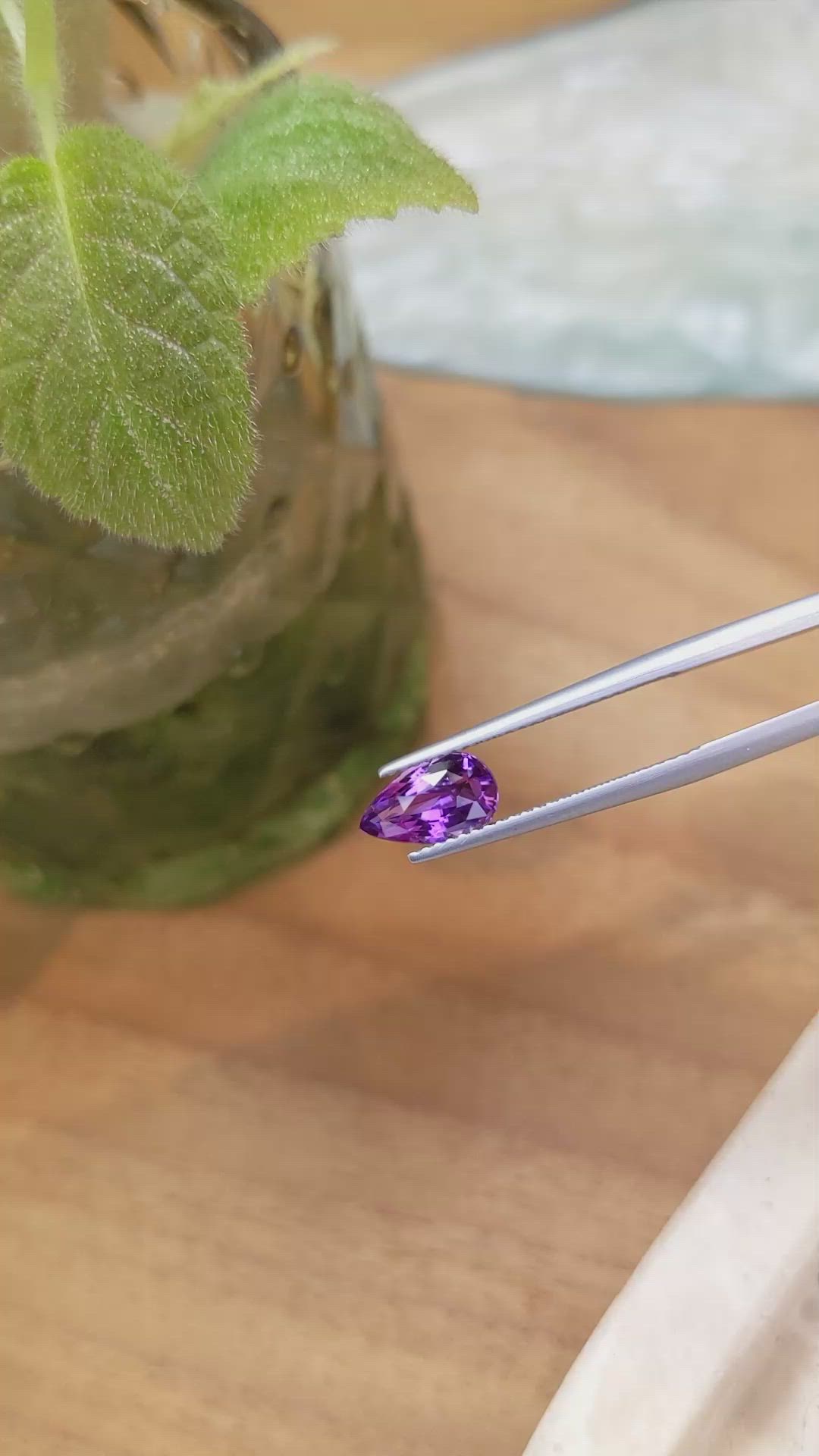1.65 Ct. Purplish Pink Sapphire from Ceylon (Sri Lanka) Size Video