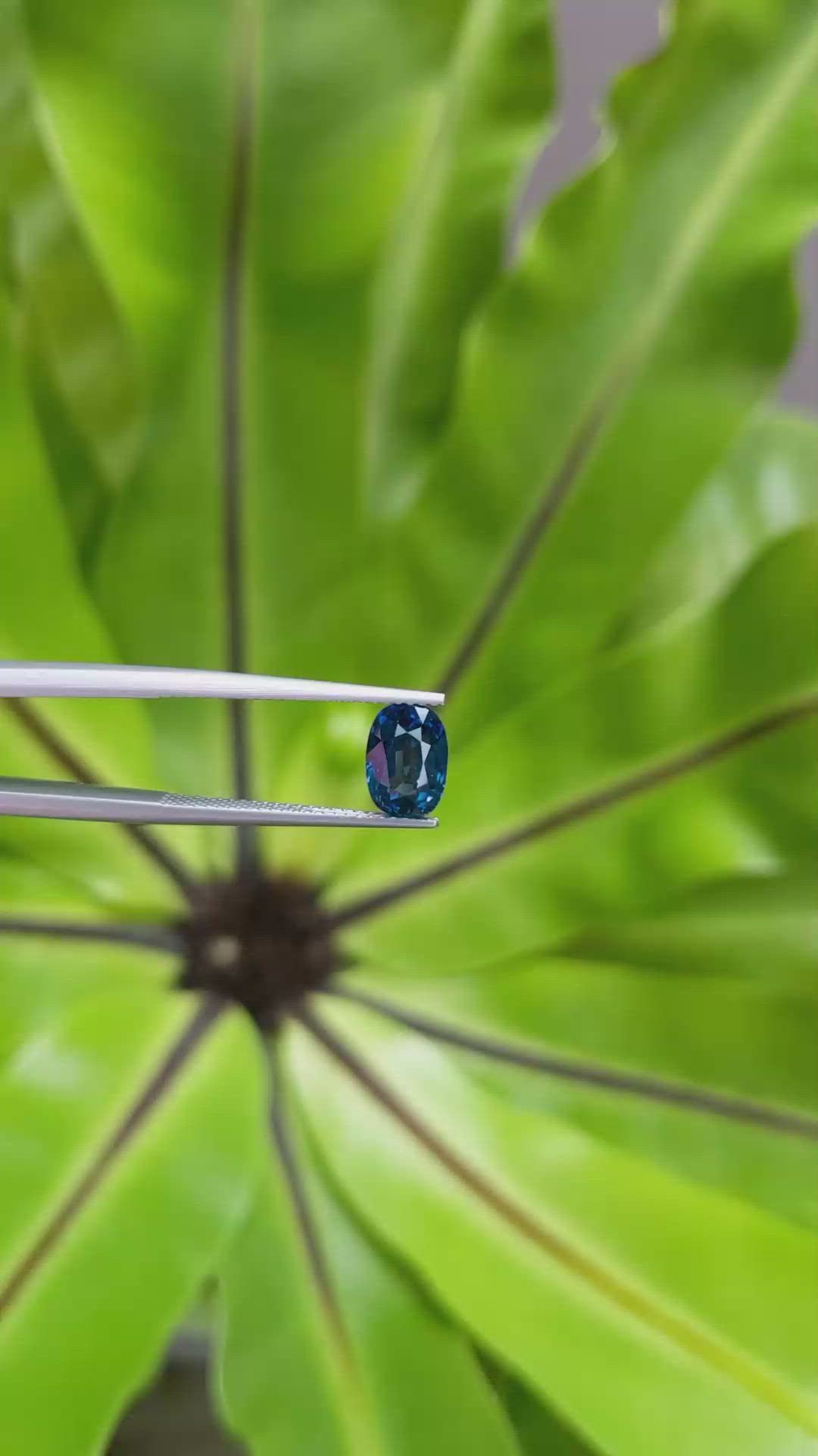 2.74 Ct. Blue Sapphire from Ceylon (Sri Lanka) Size Video