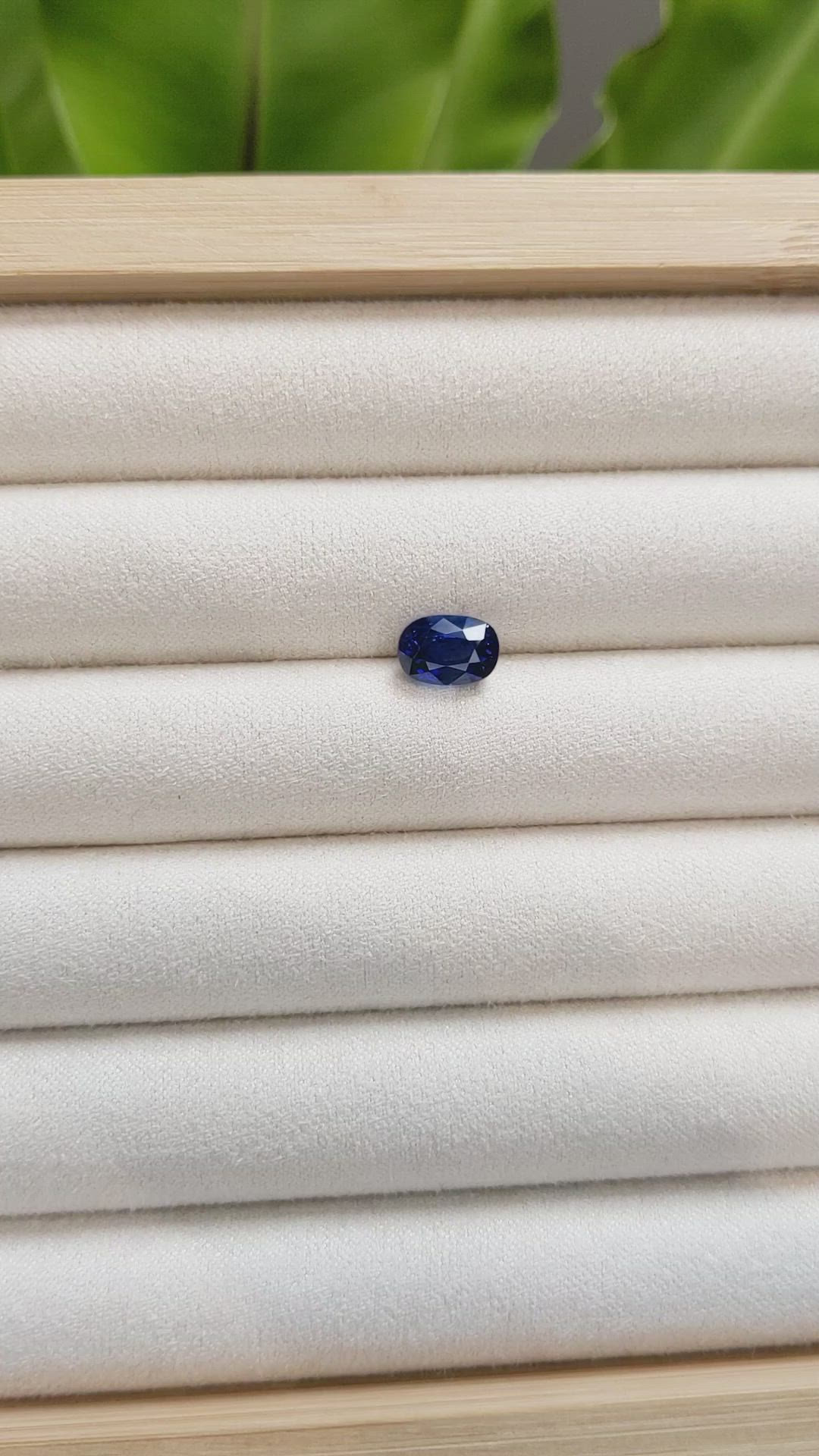 2.74 Ct. Blue Sapphire from Ceylon (Sri Lanka) Size Video