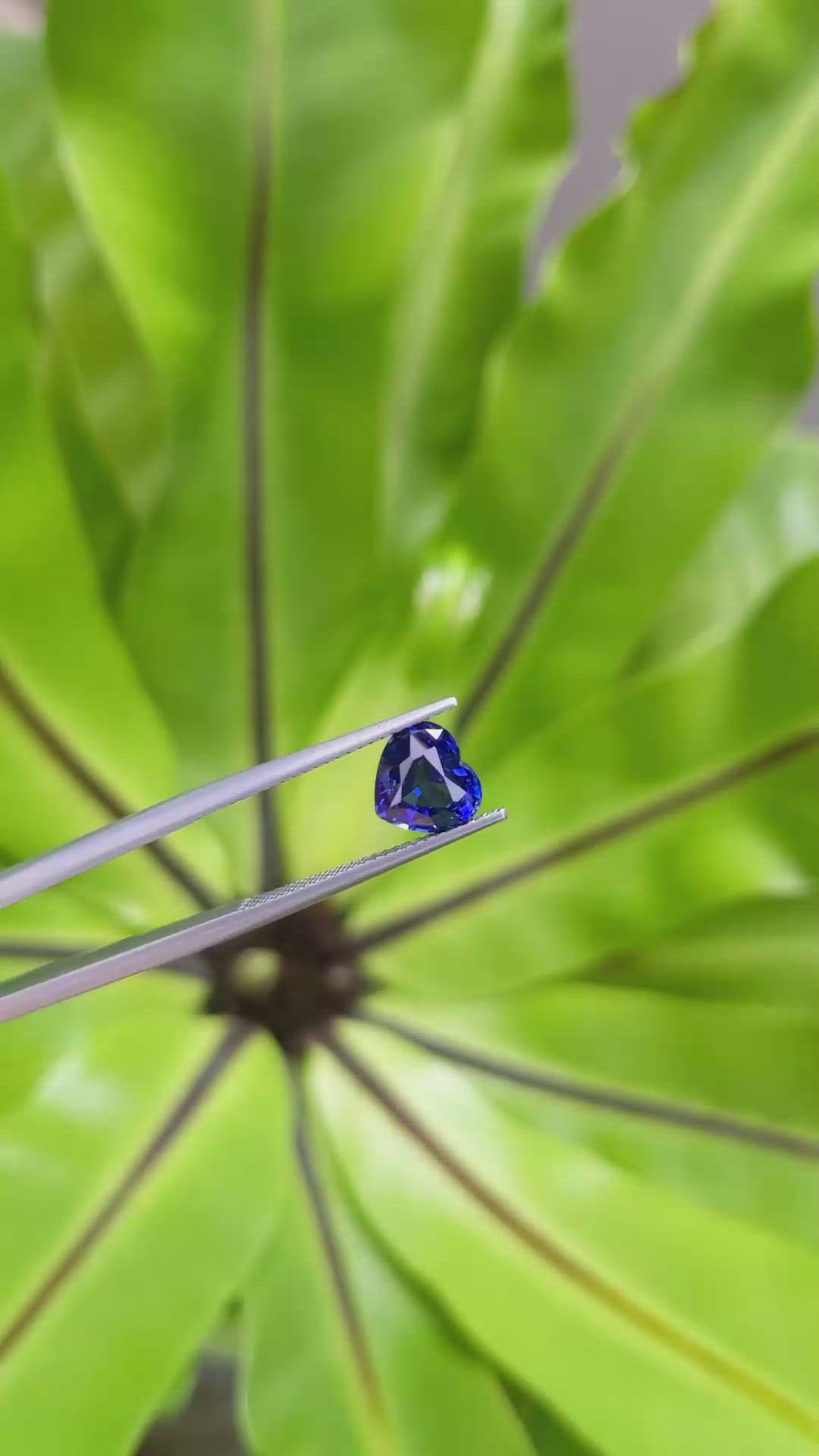 2.42 Ct. Blue Sapphire from Madagascar Size Video