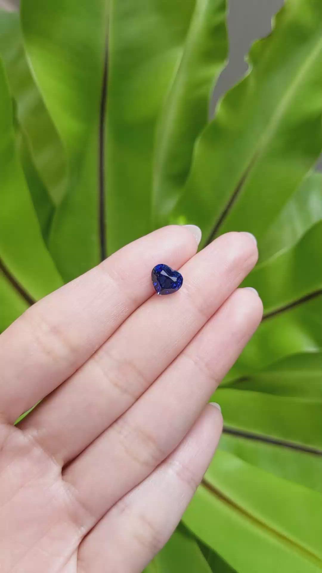2.42 Ct. Blue Sapphire from Madagascar Size Video