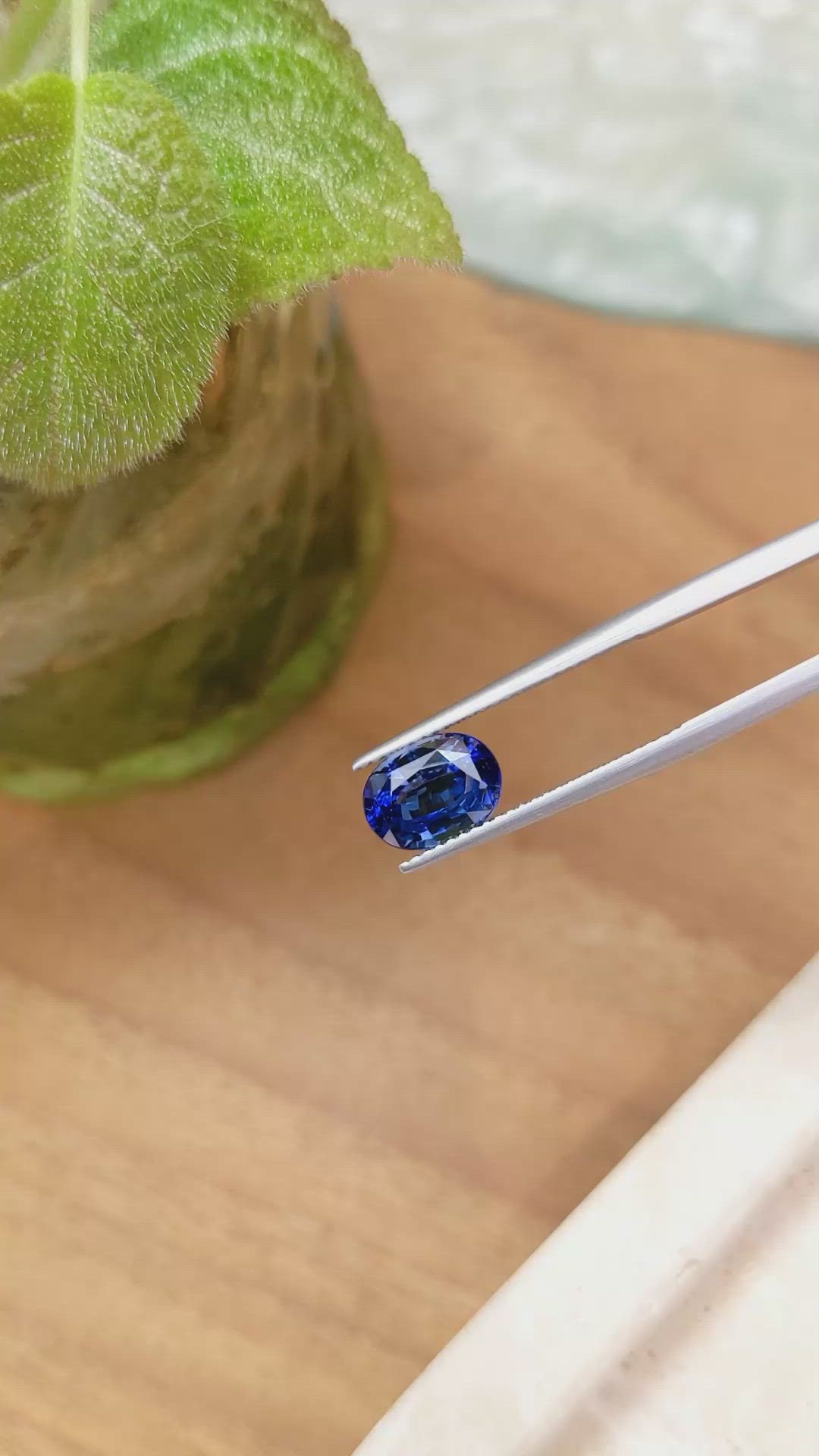 2.80 Ct. Blue Sapphire from Madagascar Size Video