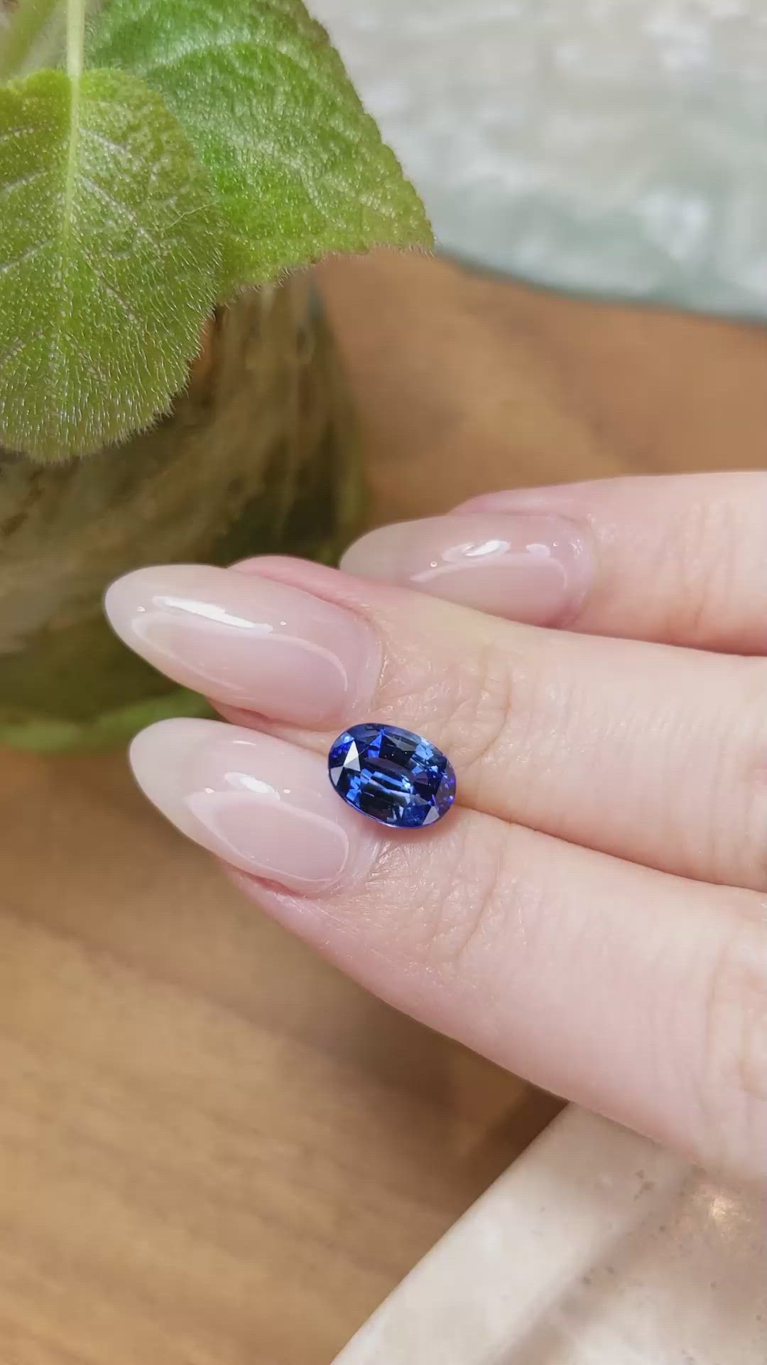 2.80 Ct. Blue Sapphire from Madagascar Size Video