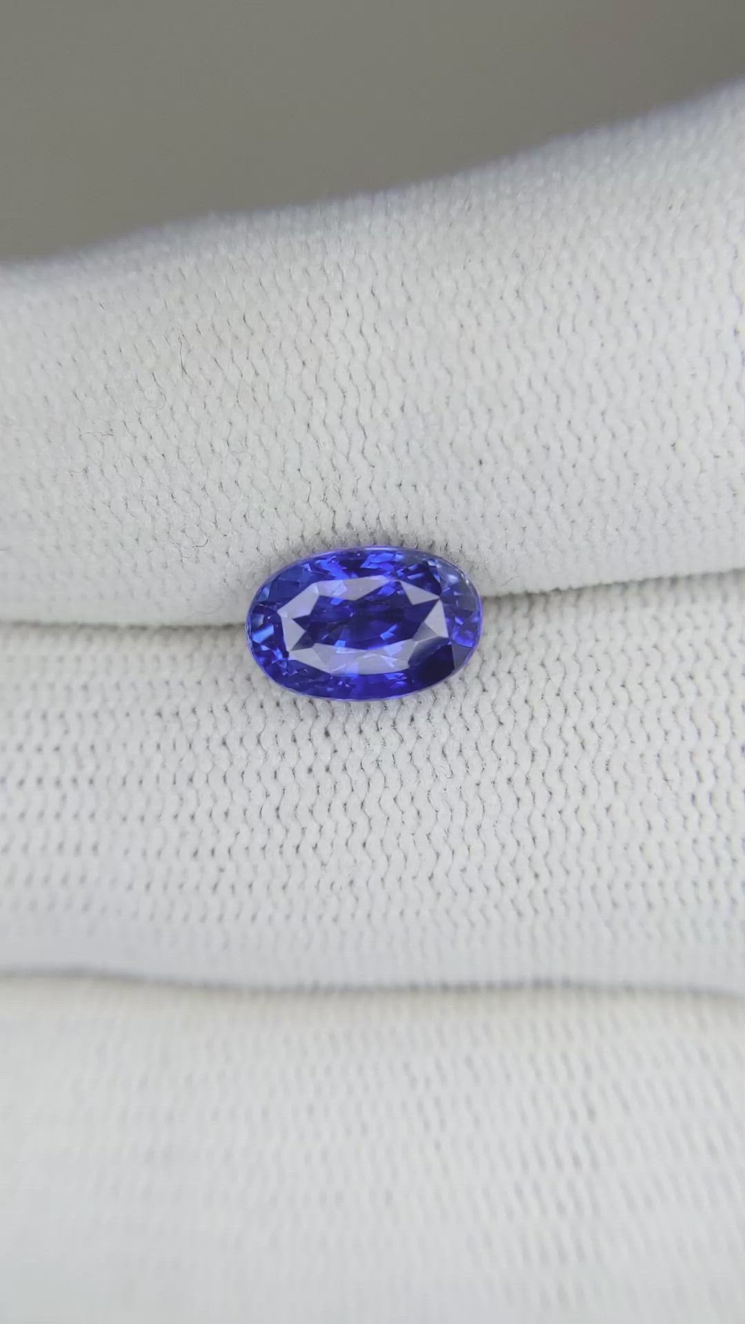 2.75 Ct. Blue Sapphire from Madagascar Size Video