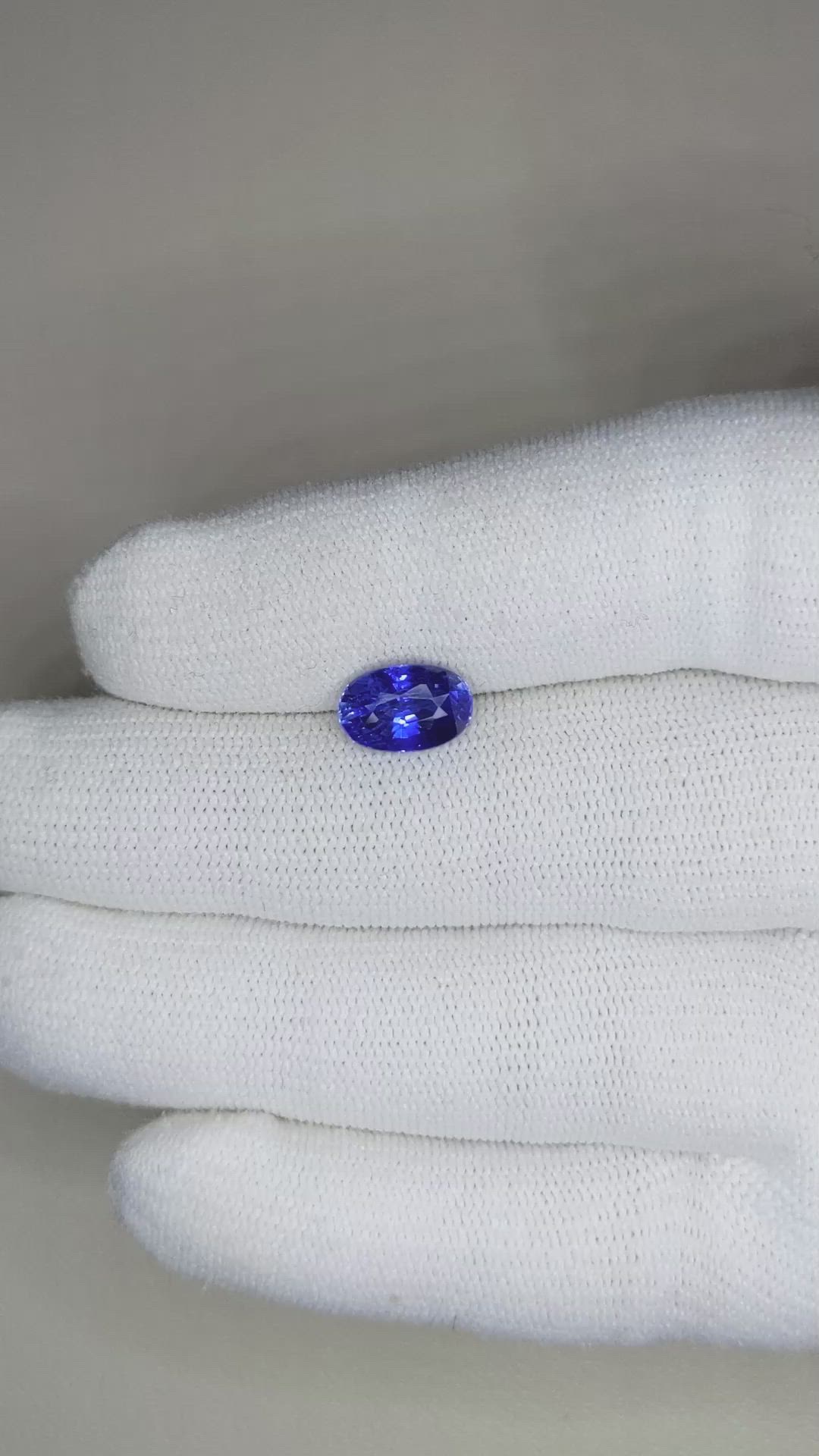 2.75 Ct. Blue Sapphire from Madagascar Size Video