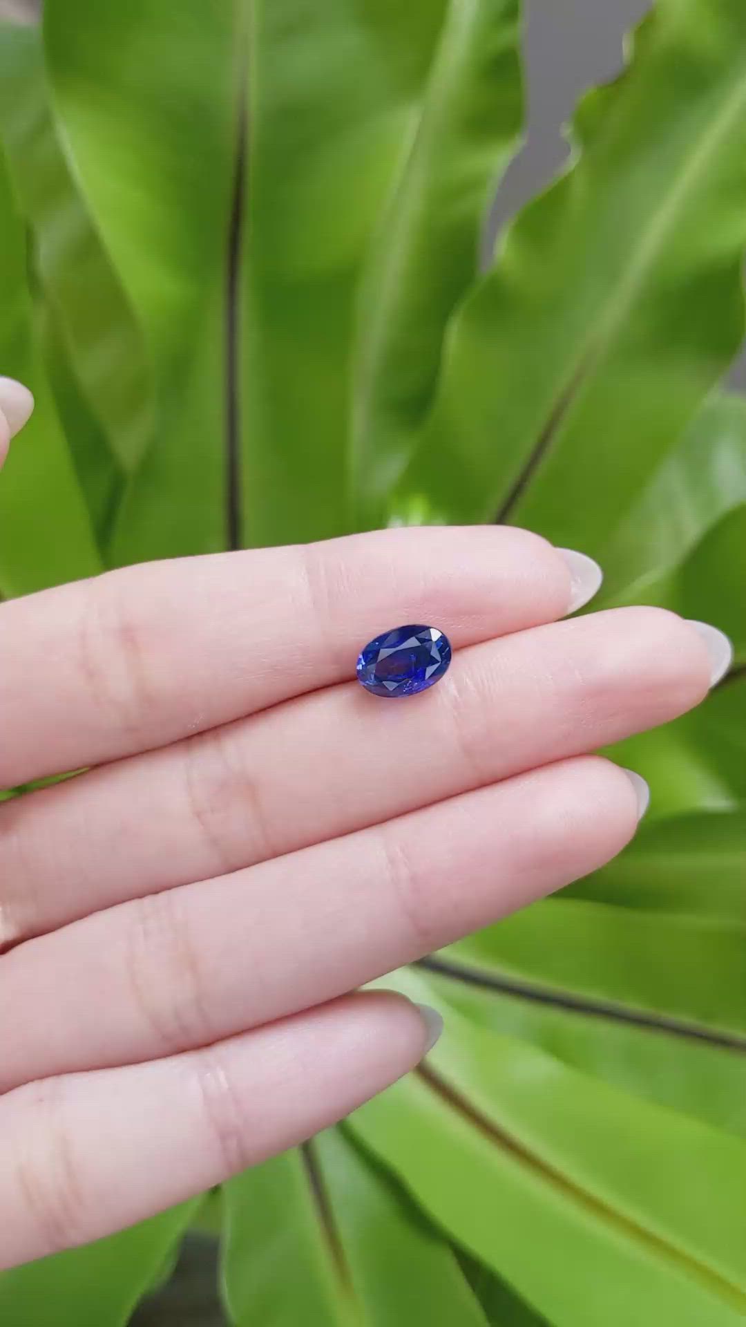 2.97 Ct. Blue Sapphire from Madagascar Size Video