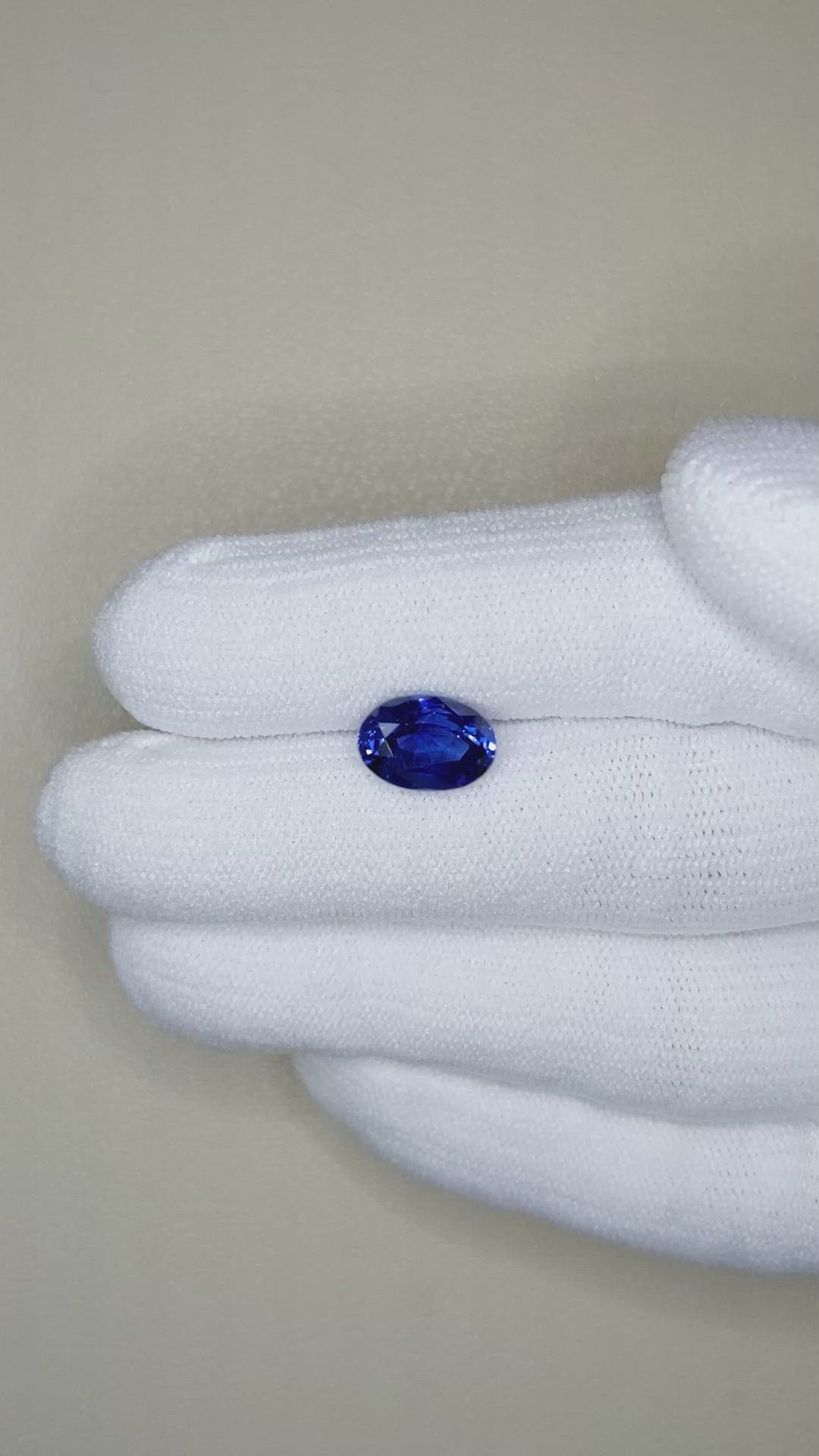 2.97 Ct. Blue Sapphire from Madagascar Size Video