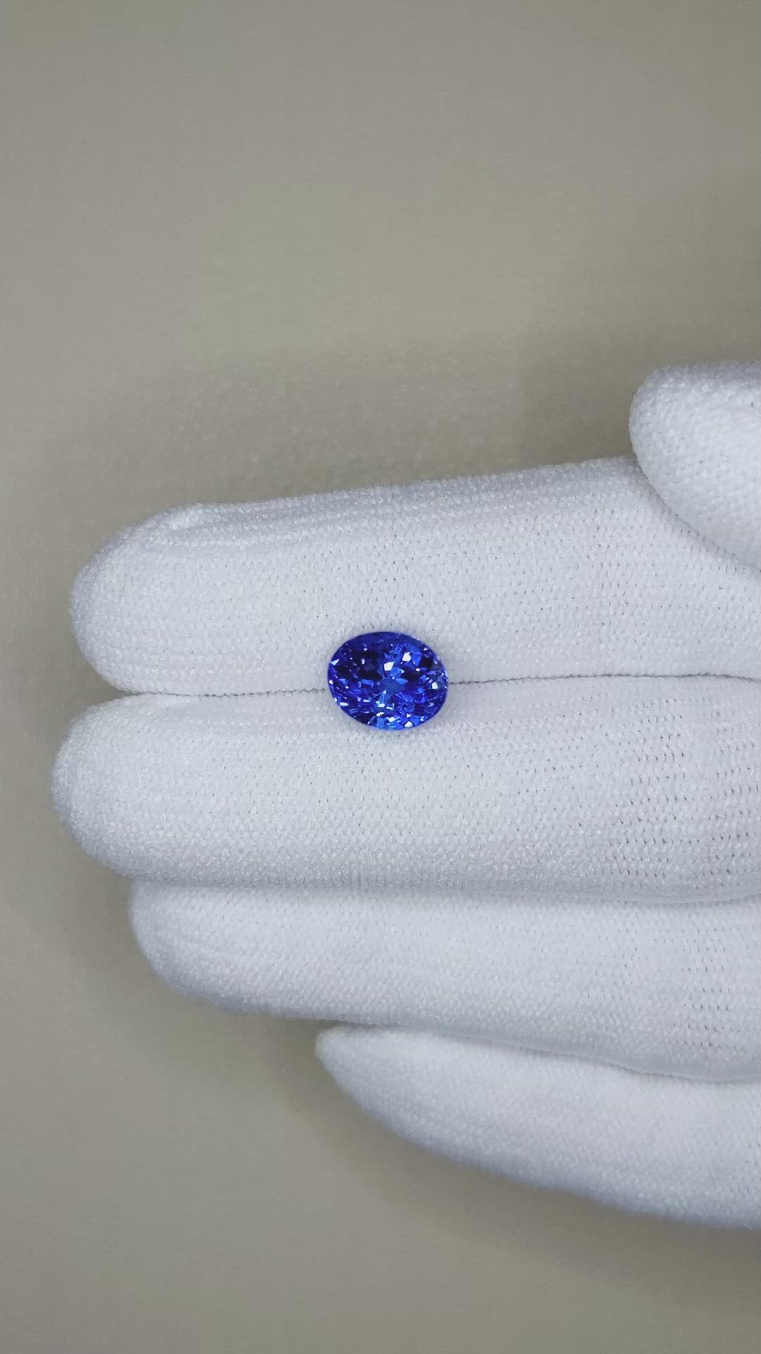3.05 Ct. Blue Sapphire from Madagascar Size Video