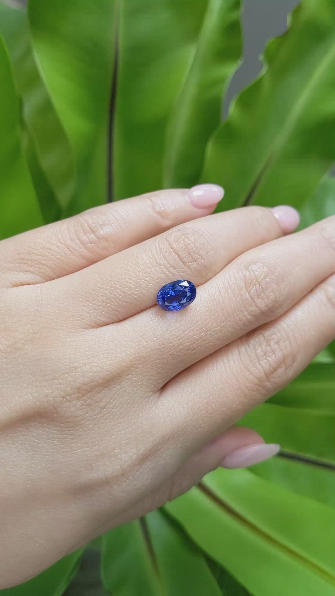 3.17 Ct. Blue Sapphire from Madagascar Size Video