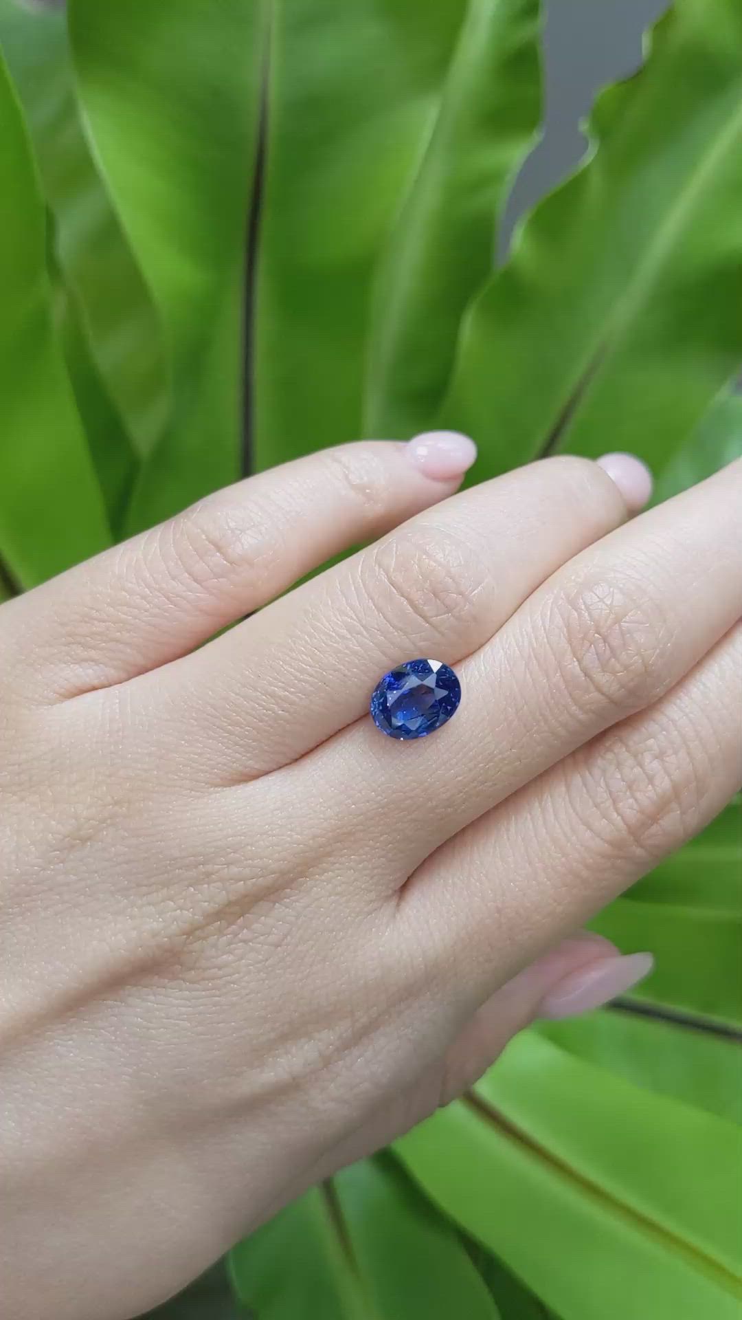 3.12 Ct. Blue Sapphire from Madagascar Size Video