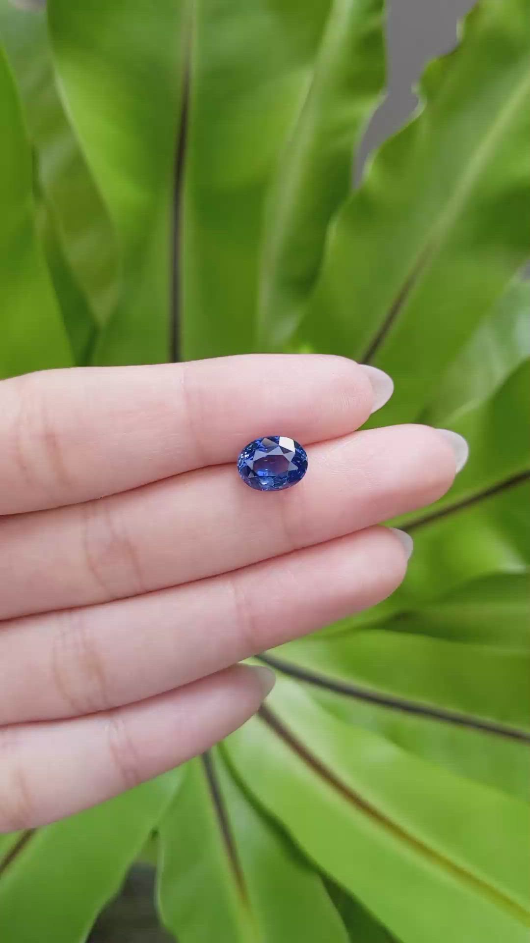 3.12 Ct. Blue Sapphire from Madagascar Size Video