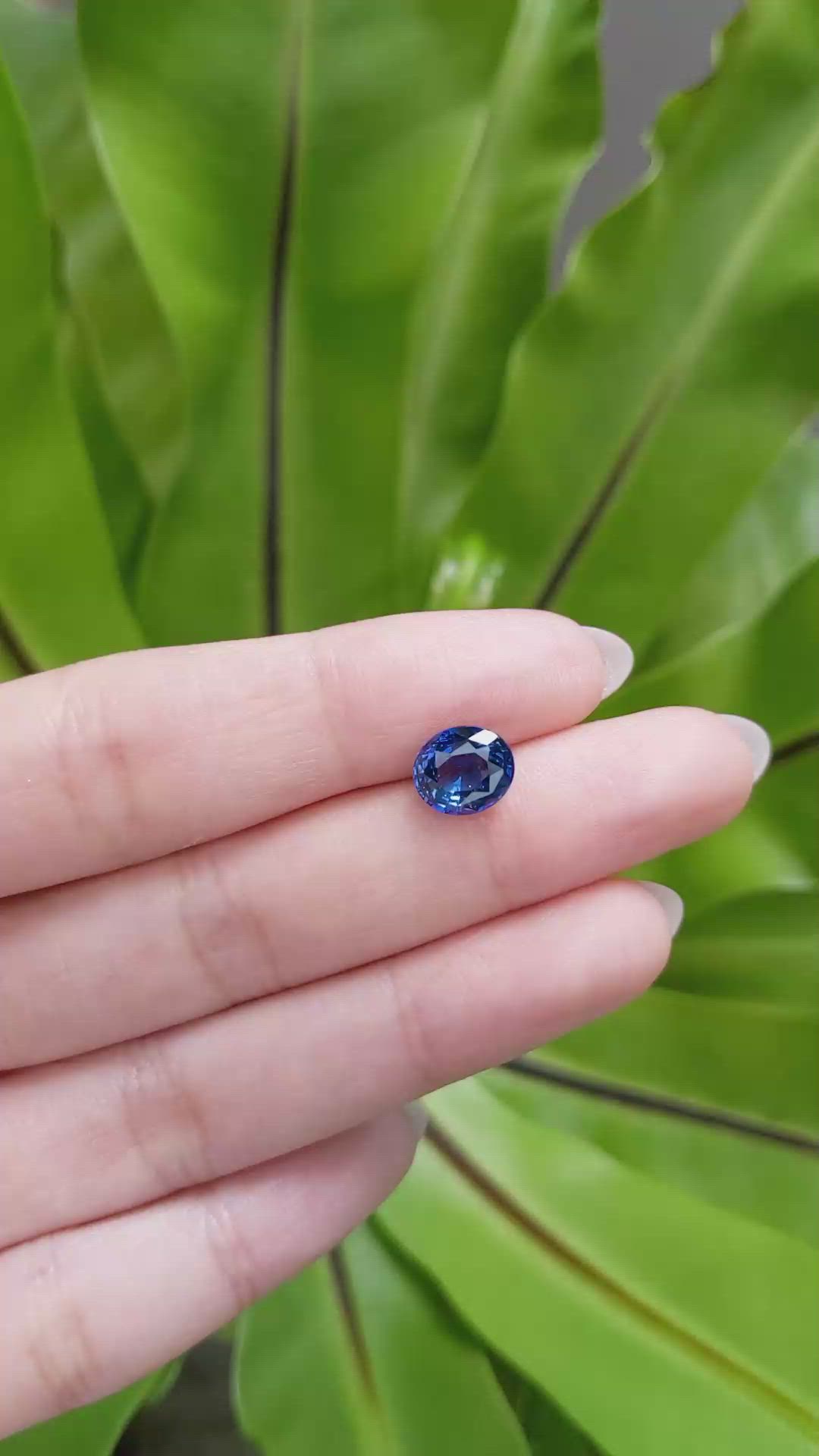 3.01 Ct. Blue Sapphire from Madagascar Size Video