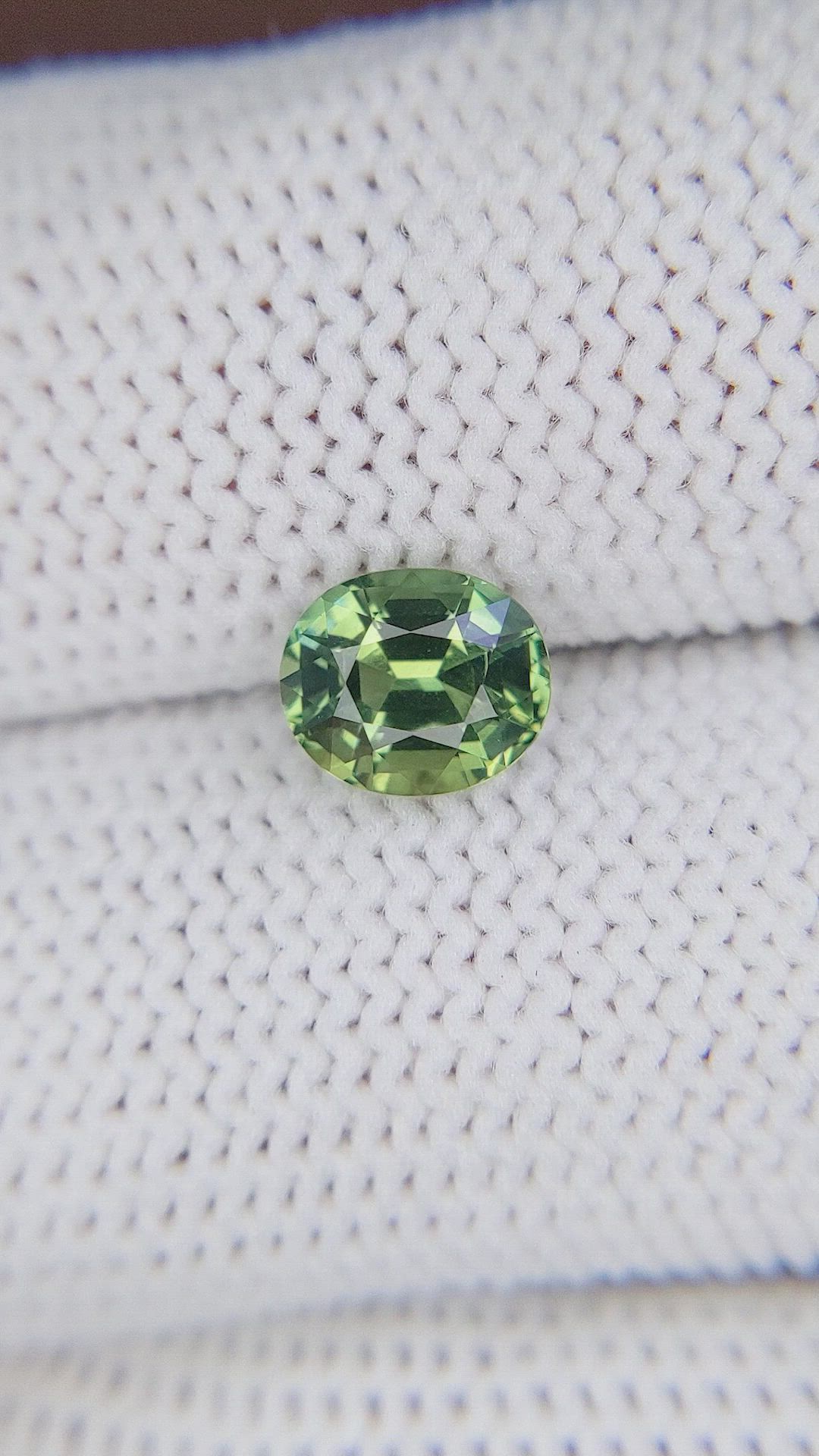 1.49 Ct. Green Sapphire from Madagascar Size Video