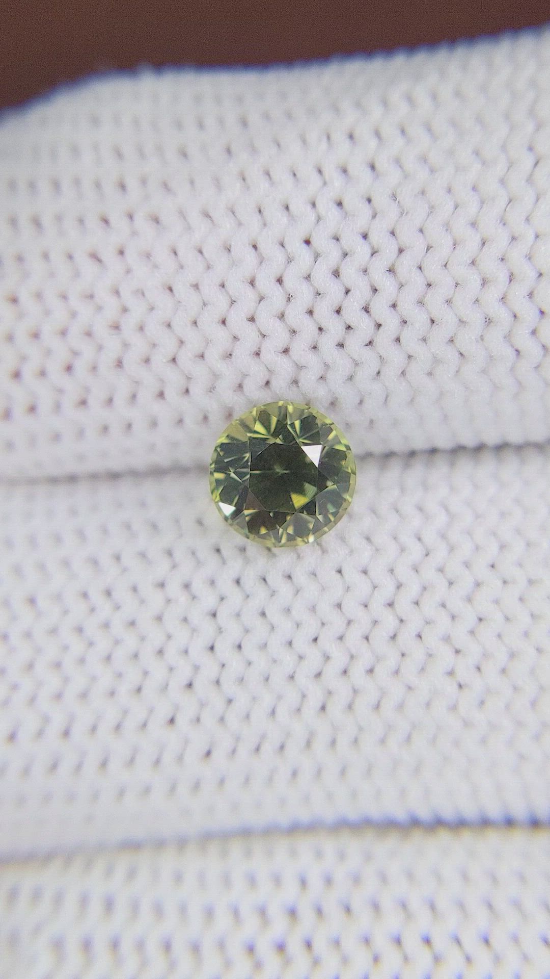1.33 Ct. Green Sapphire from Madagascar Size Video