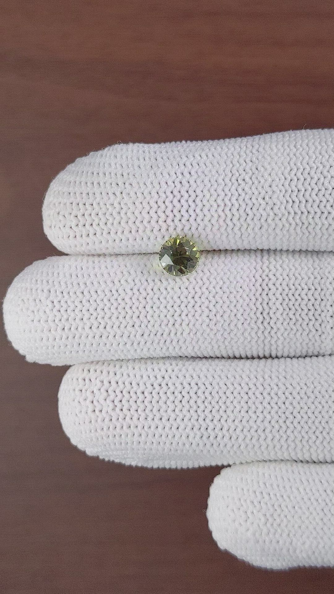 1.33 Ct. Green Sapphire from Madagascar Size Video