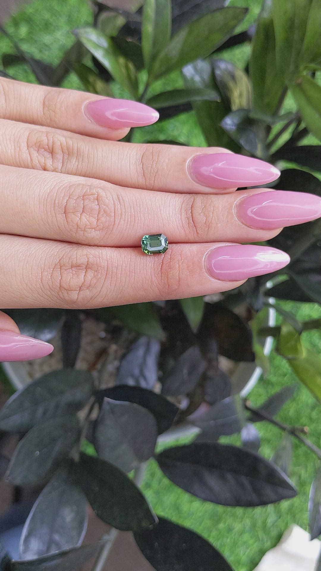 1.52 Ct. Green Sapphire from Madagascar Size Video