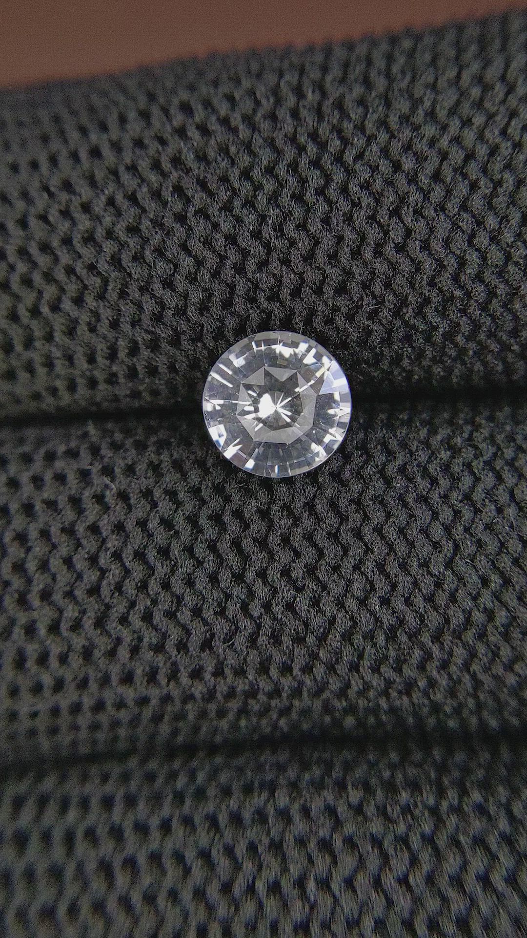 1.46 Ct. White Sapphire from Ceylon (Sri Lanka) Size Video