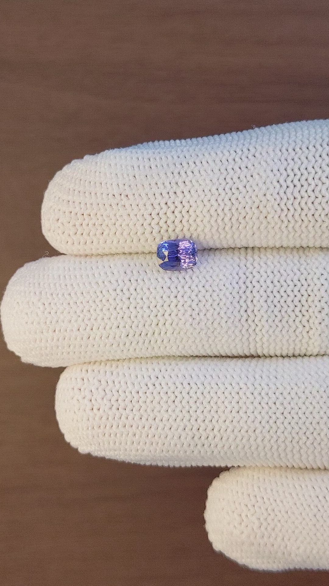 1.06 Ct. Color Change Sapphire from Madagascar Size Video