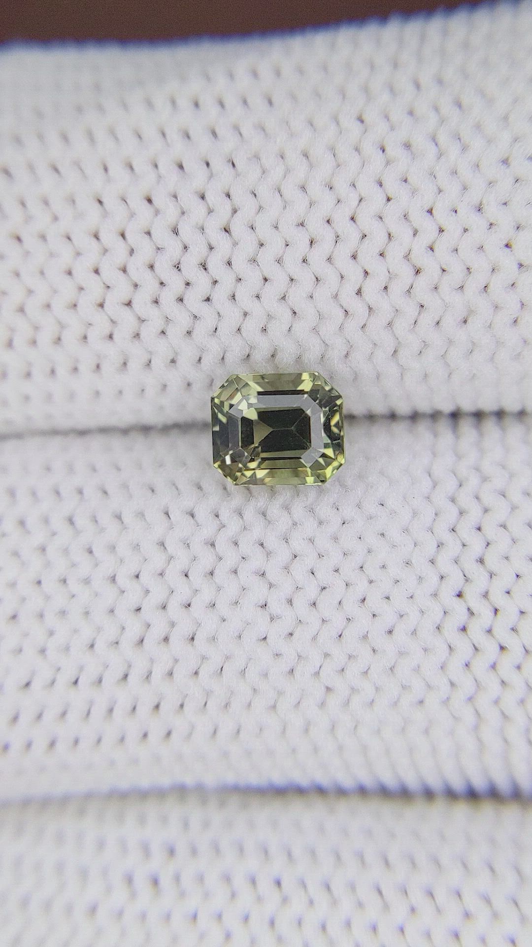 1.31 Ct. Greenish Brown Sapphire from Madagascar Size Video