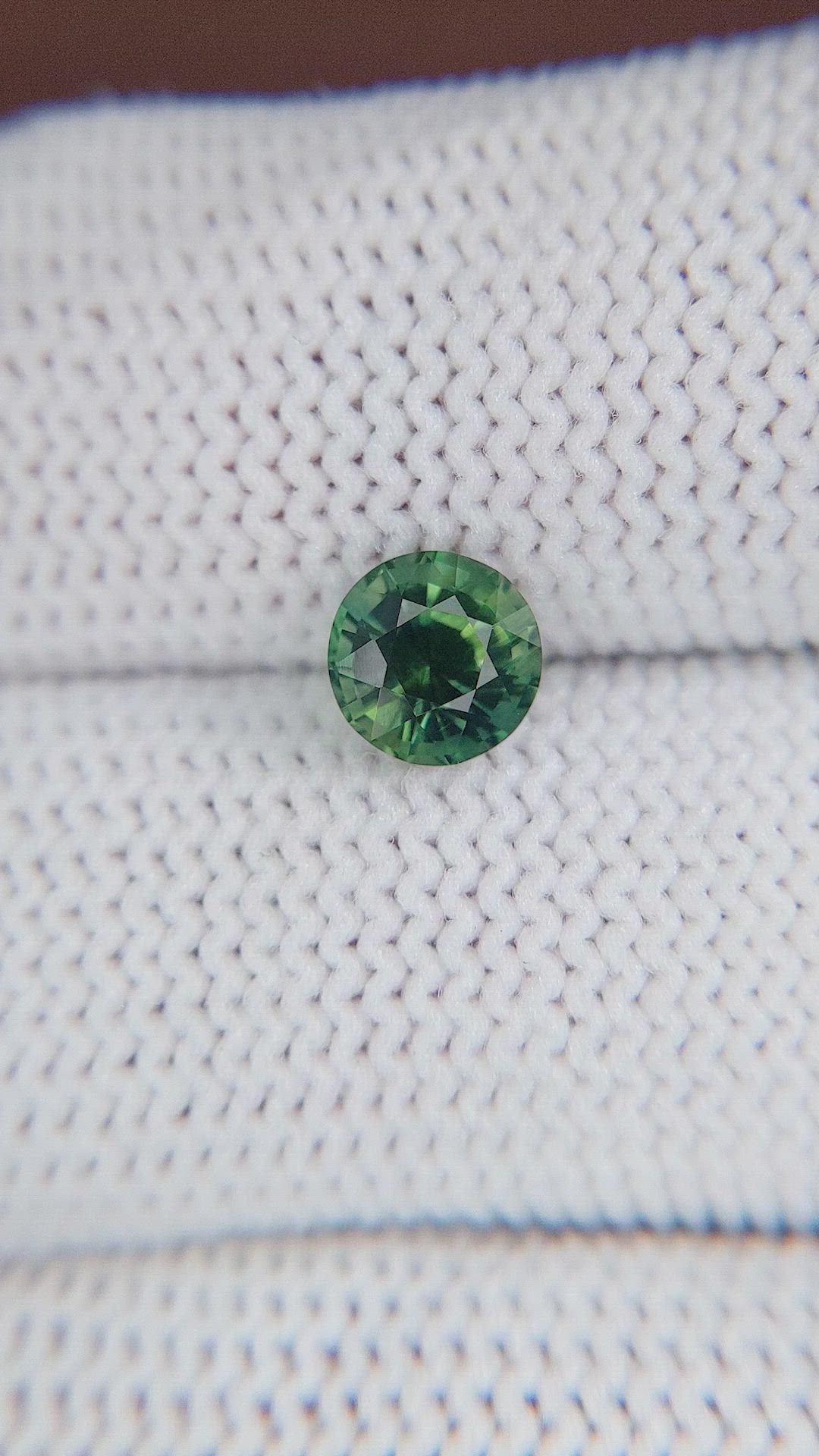 1.24 Ct. Bluish Green Sapphire from Madagascar Size Video