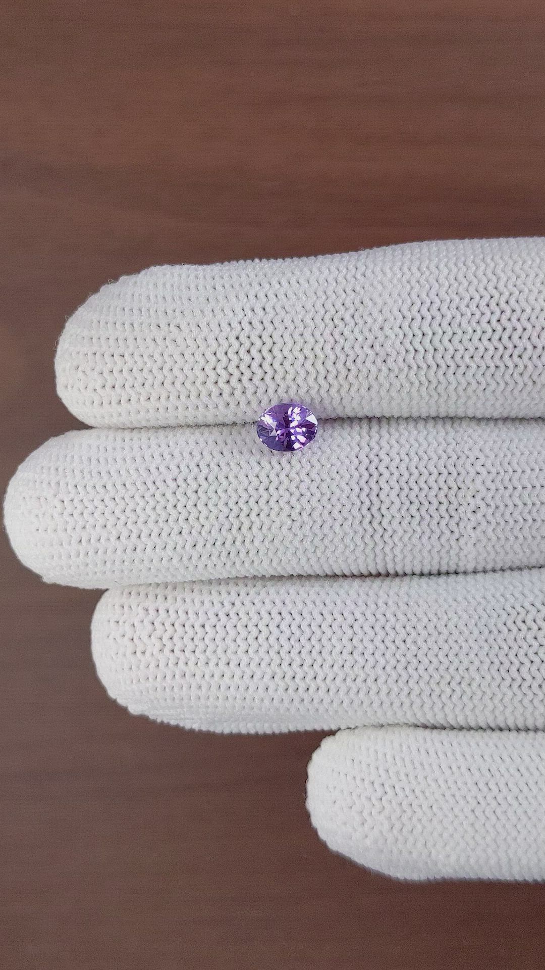 1.07 Ct. Purple Sapphire from Madagascar Size Video