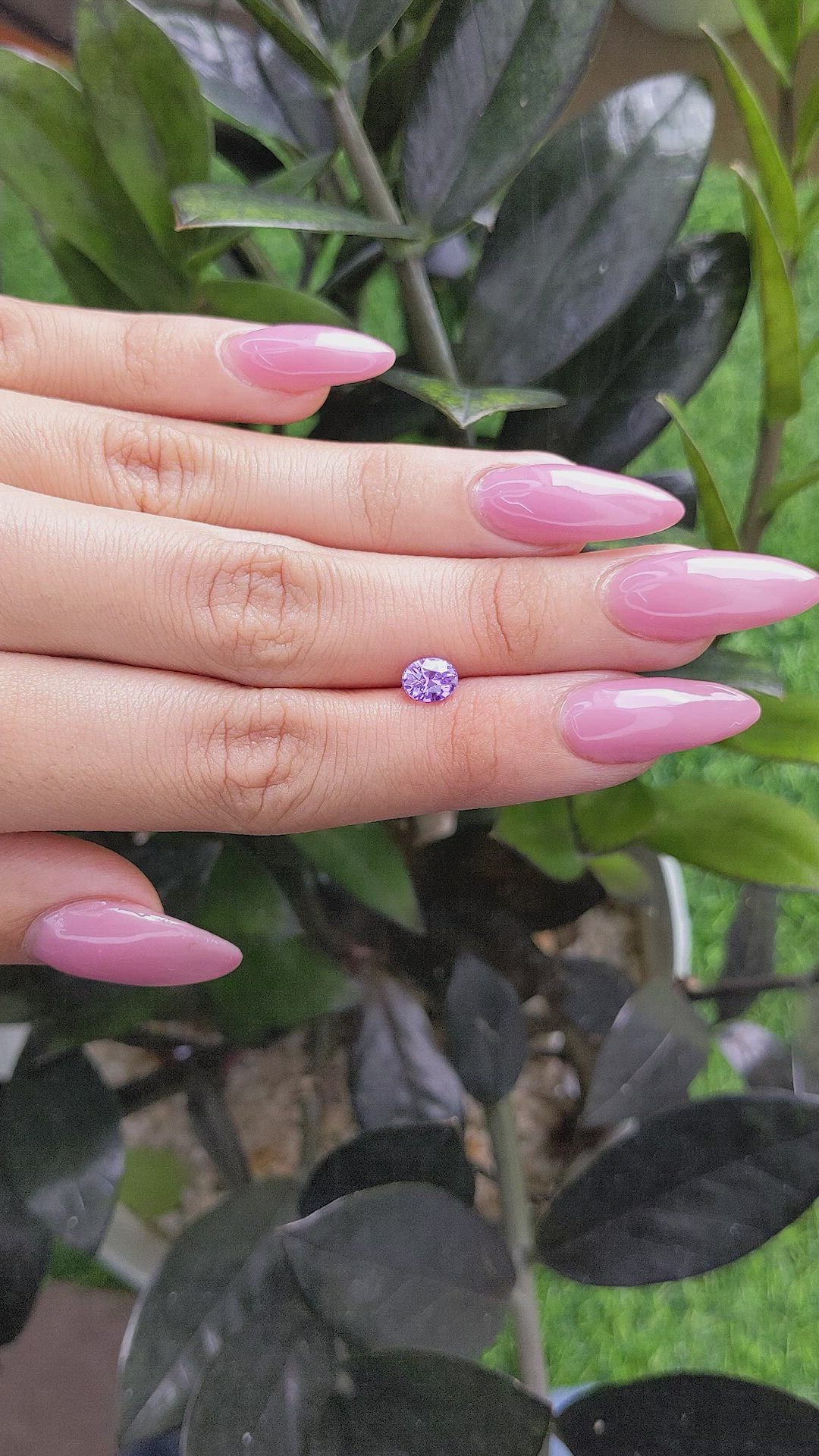 1.07 Ct. Purple Sapphire from Madagascar Size Video