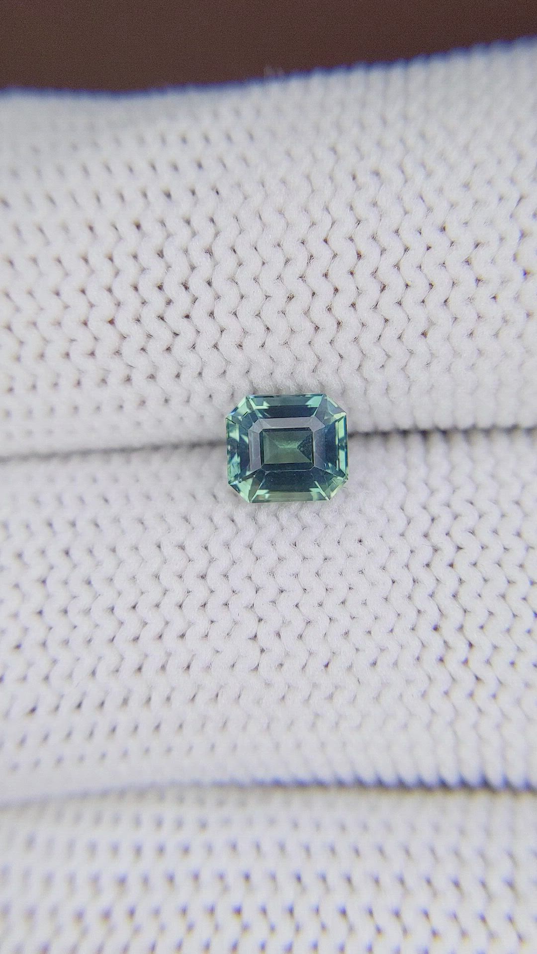 1.11 Ct. Bluish Green Sapphire from Tanzania Size Video