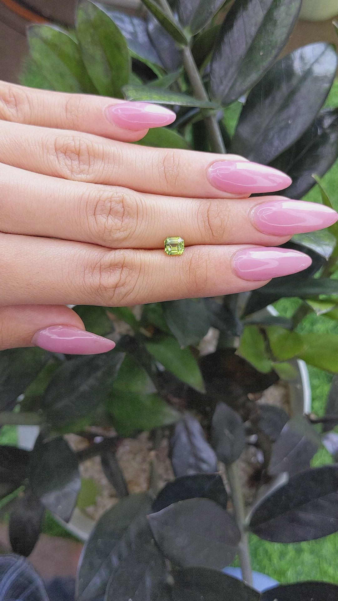 1.16 Ct. Yellowish Green Sapphire from Tanzania Size Video