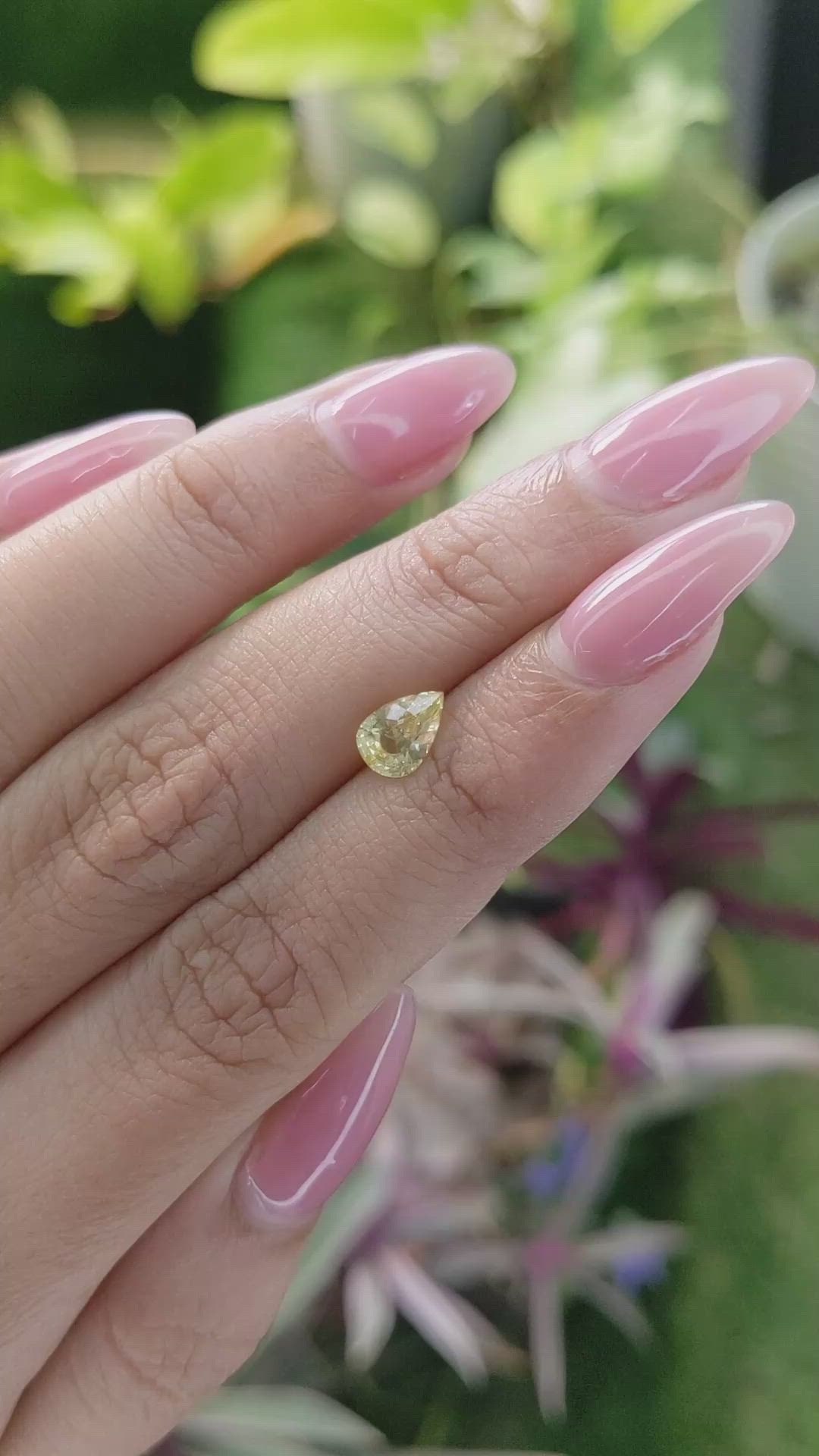 1.19 Ct. Yellow Sapphire from Ceylon (Sri Lanka) Size Video