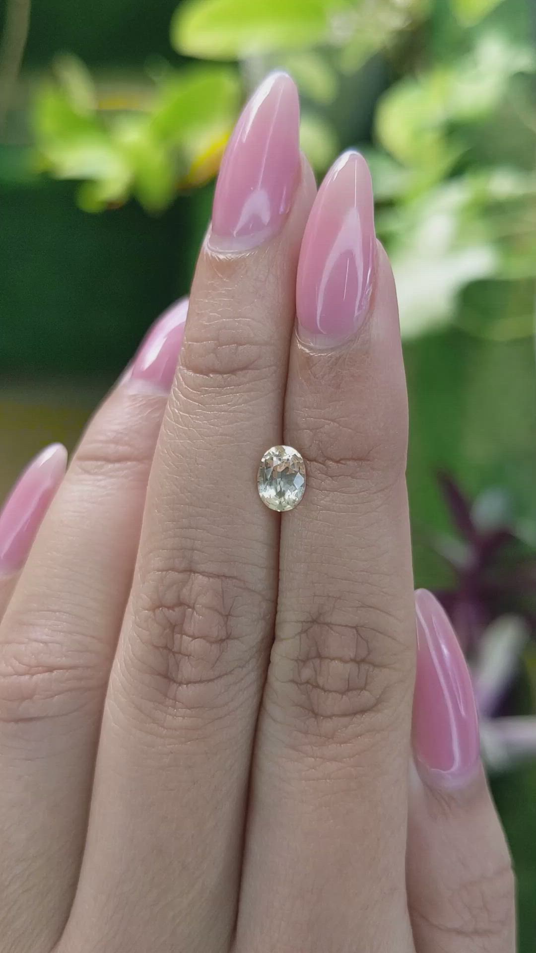 0.89 Ct. Yellow Sapphire from Ceylon (Sri Lanka) Size Video