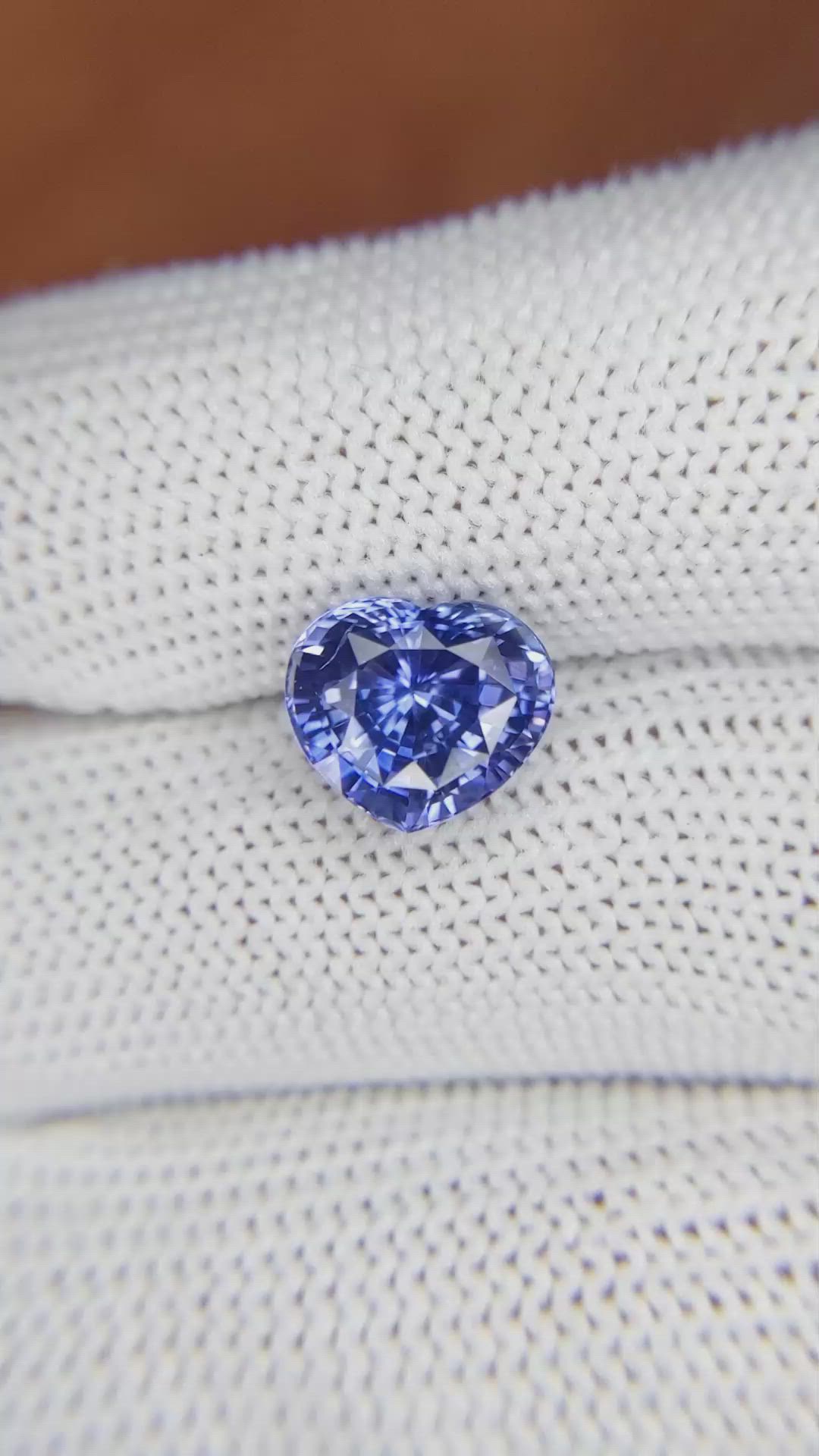 3.98 Ct. Blue Sapphire from Ceylon (Sri Lanka) Size Video