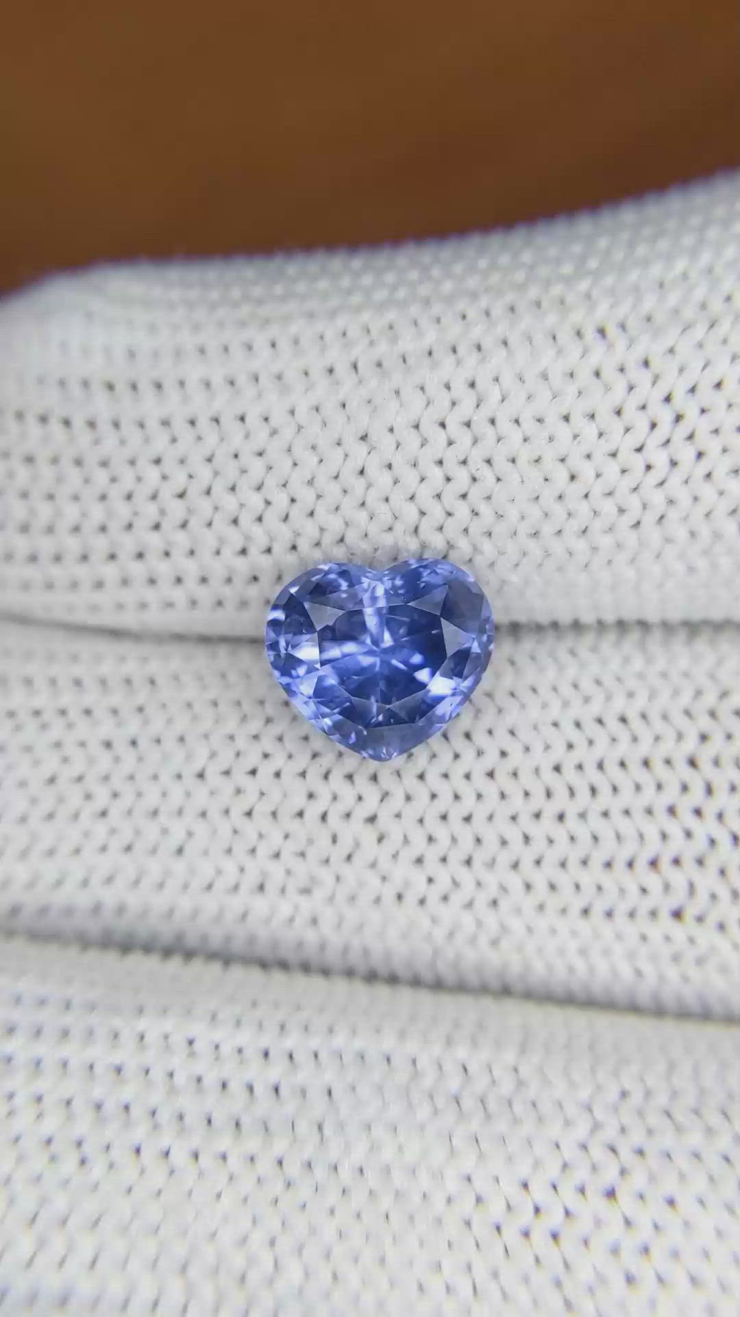 3.05 Ct. Blue Sapphire from Ceylon (Sri Lanka) Size Video