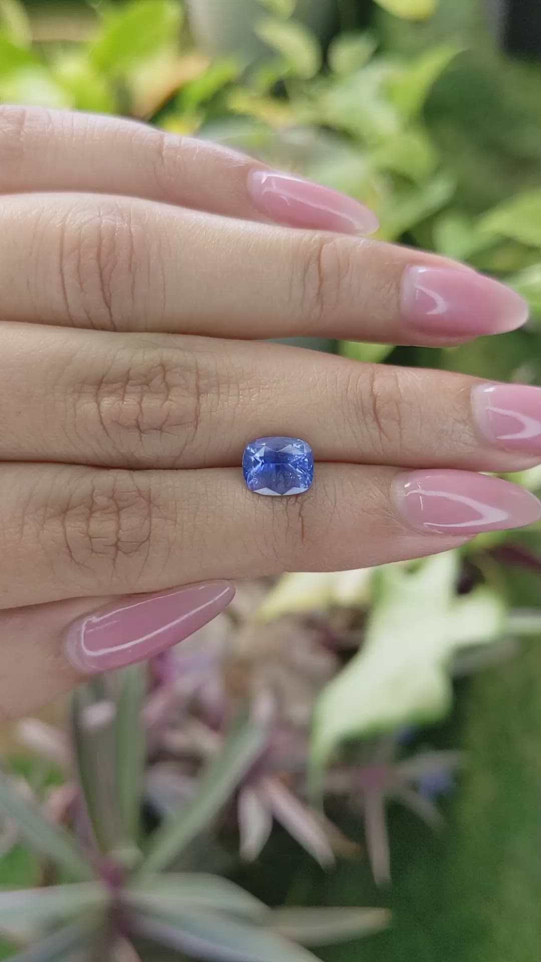 2.52 Ct. Blue Sapphire from Ceylon (Sri Lanka) Size Video