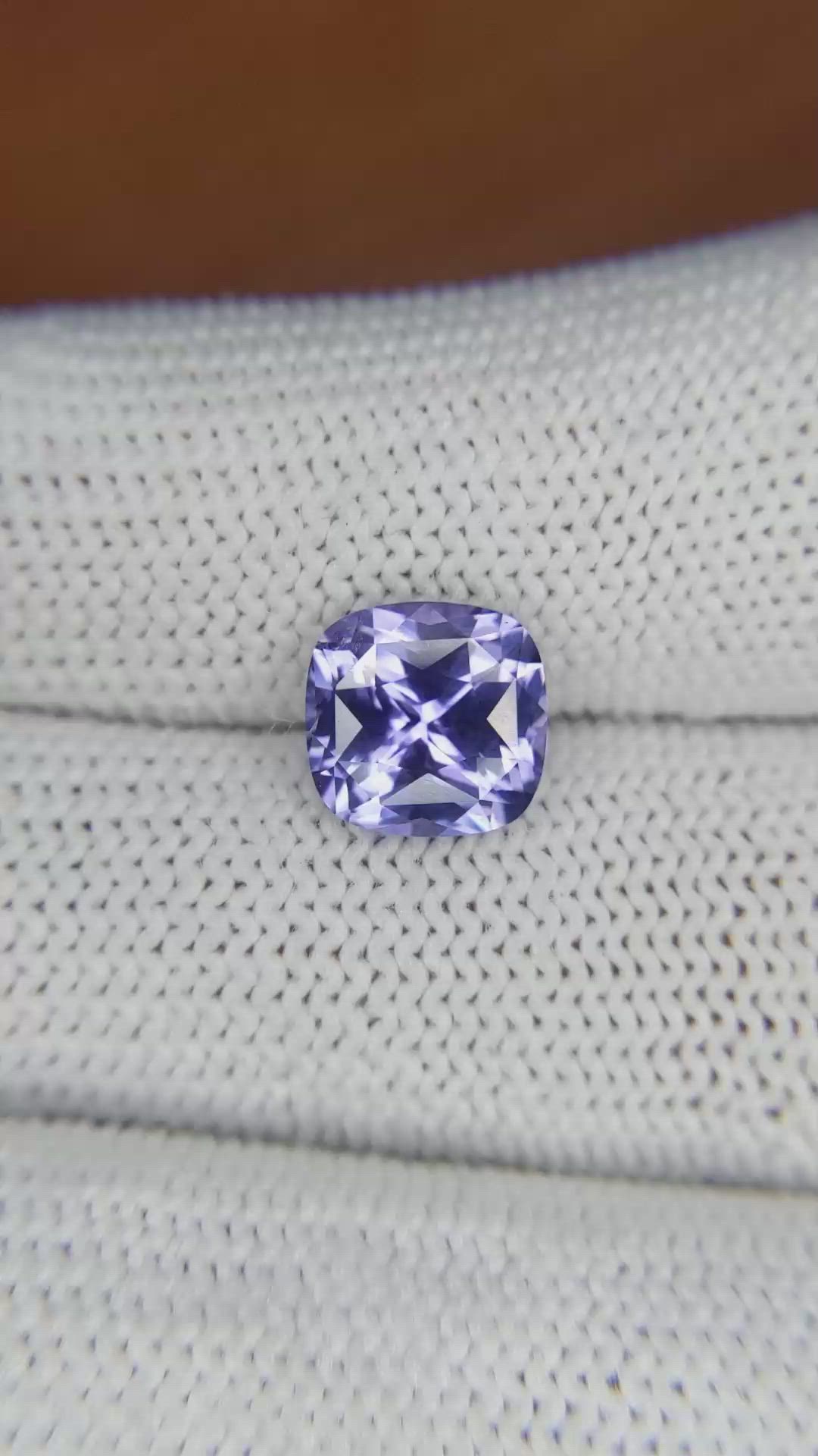 3.23 Ct. Violet Sapphire from Ceylon (Sri Lanka) Size Video