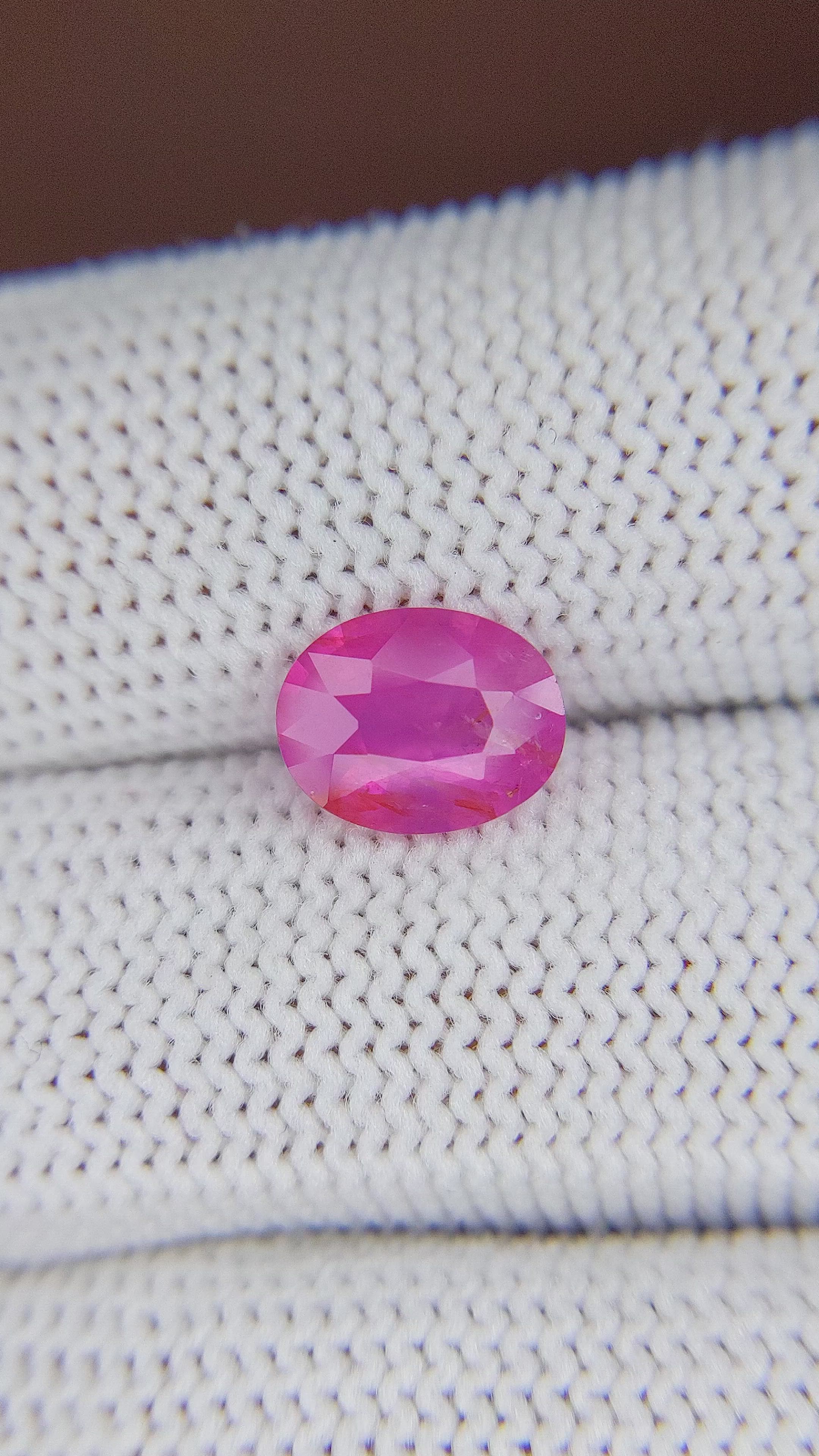 2.08 Ct. Pink Sapphire from Tanzania Size Video