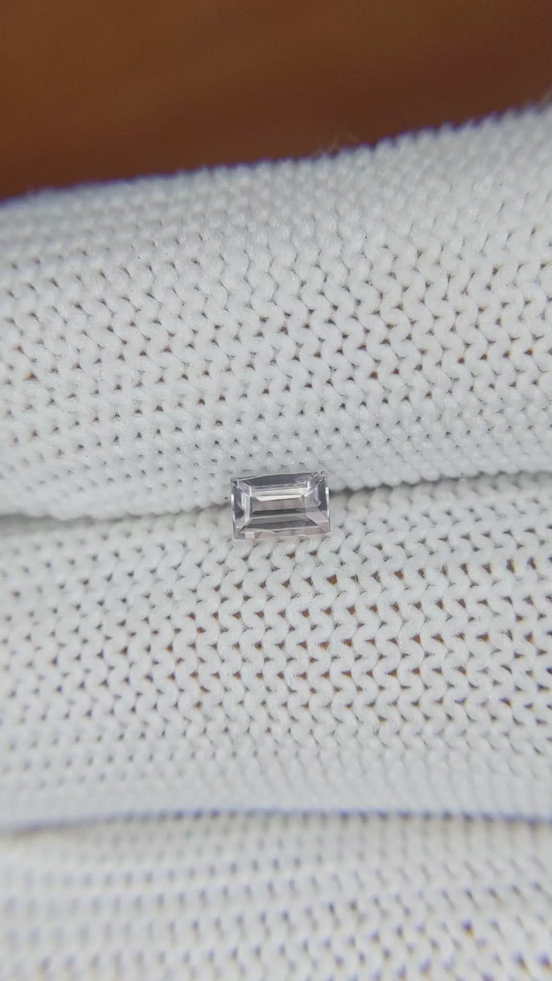 0.39 Ct. Peach Sapphire from Ceylon (Sri Lanka) Size Video