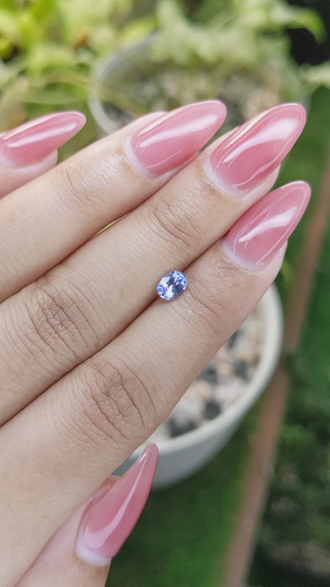 0.57 Ct. Blue Sapphire from Ceylon (Sri Lanka) Size Video