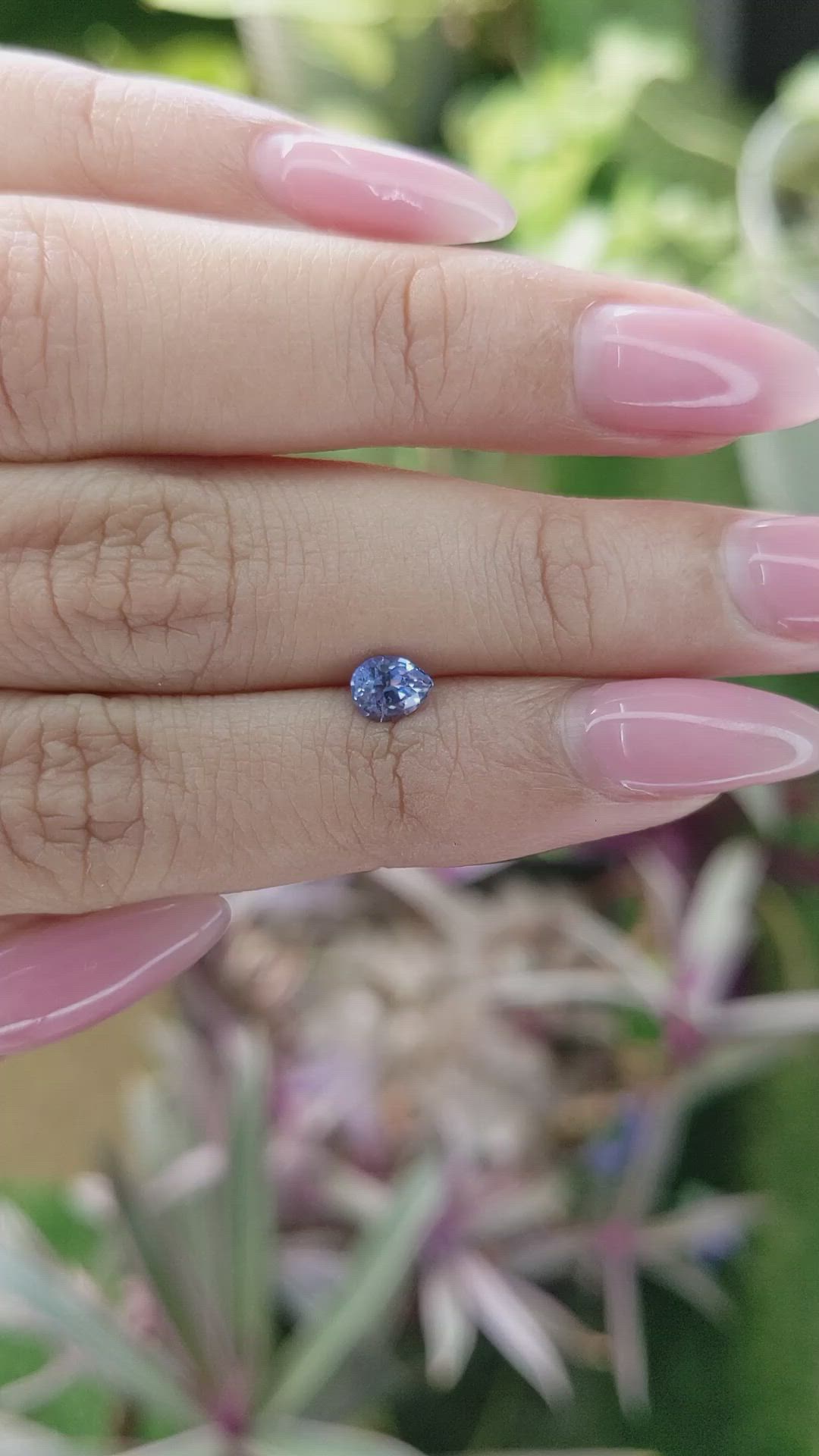 0.54 Ct. Blue Sapphire from Ceylon (Sri Lanka) Size Video